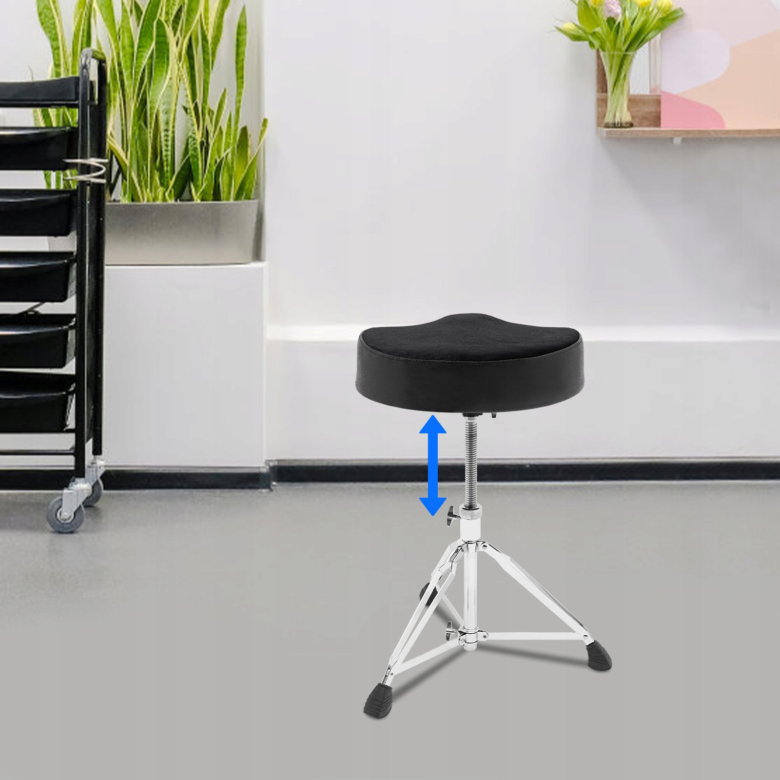 Obrotowy stołek perkusyjny 360° 45-60cm Udźwig 100 kg Waga produktu z opakowaniem jednostkowym 4.95 kg