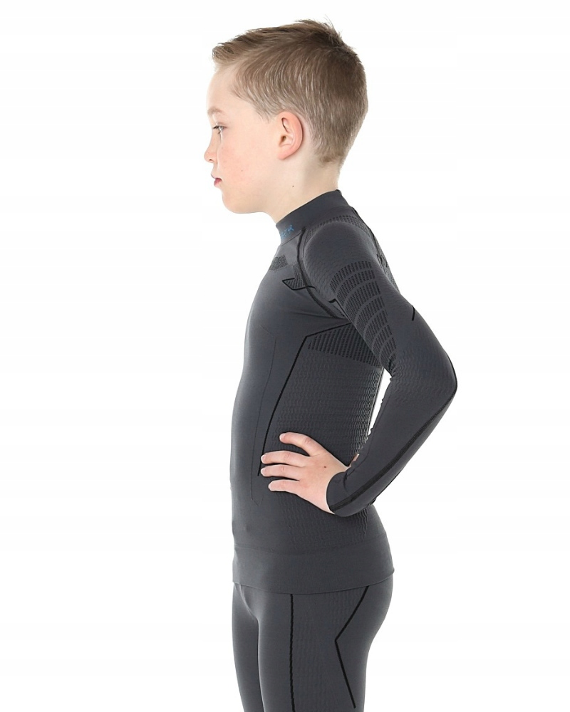 BLUZA CIEPŁA NARCIARSKA BRUBECK THERMO 128-134 OB7 Rękaw długi rękaw