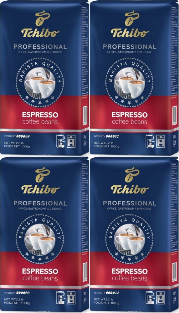 Kawa ziarnista Tchibo Professional Espresso 1kg x4