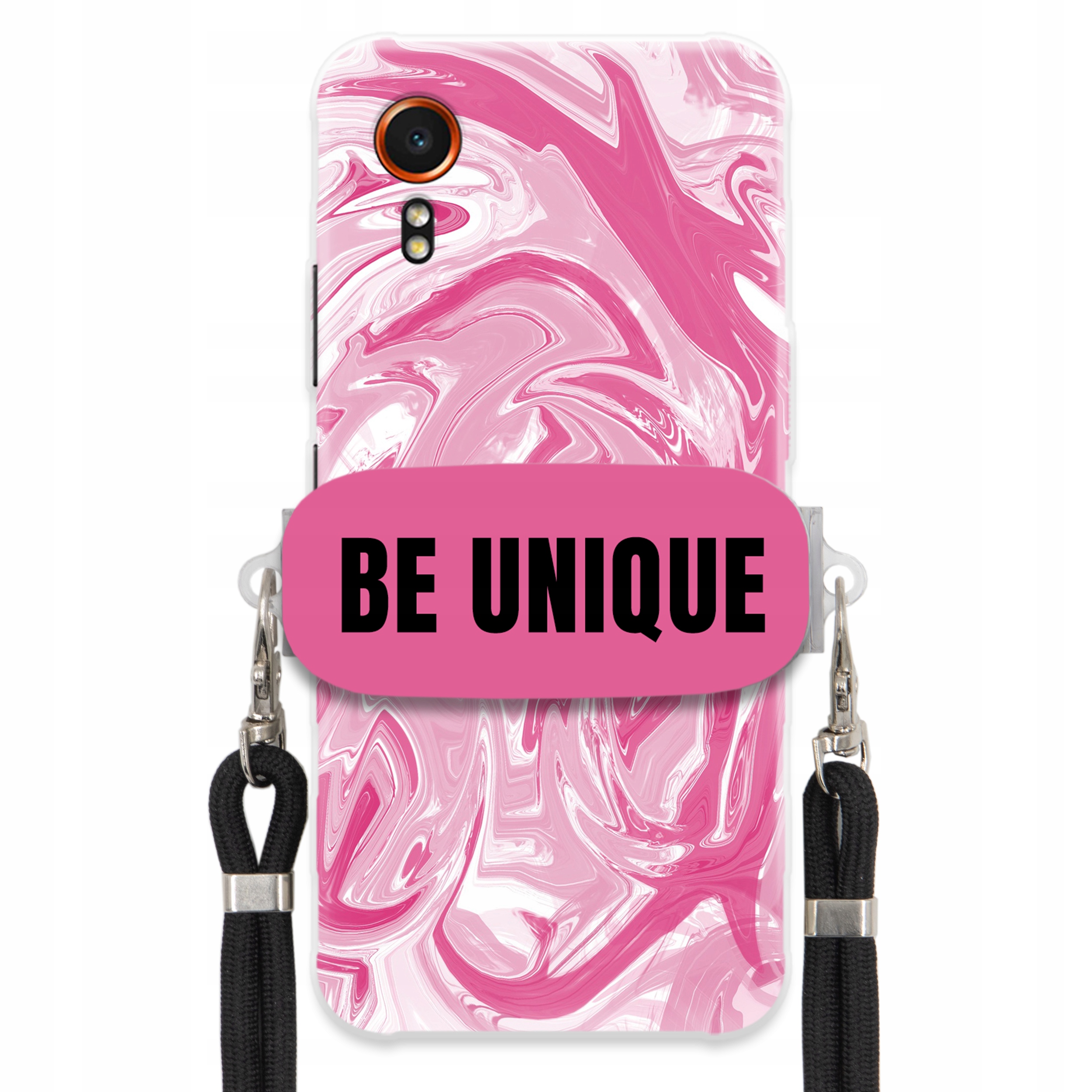 Pouzdro pro Samsung Xcover 7 Case úchytka na šňůrku Černá Růžová Mramorová Unique