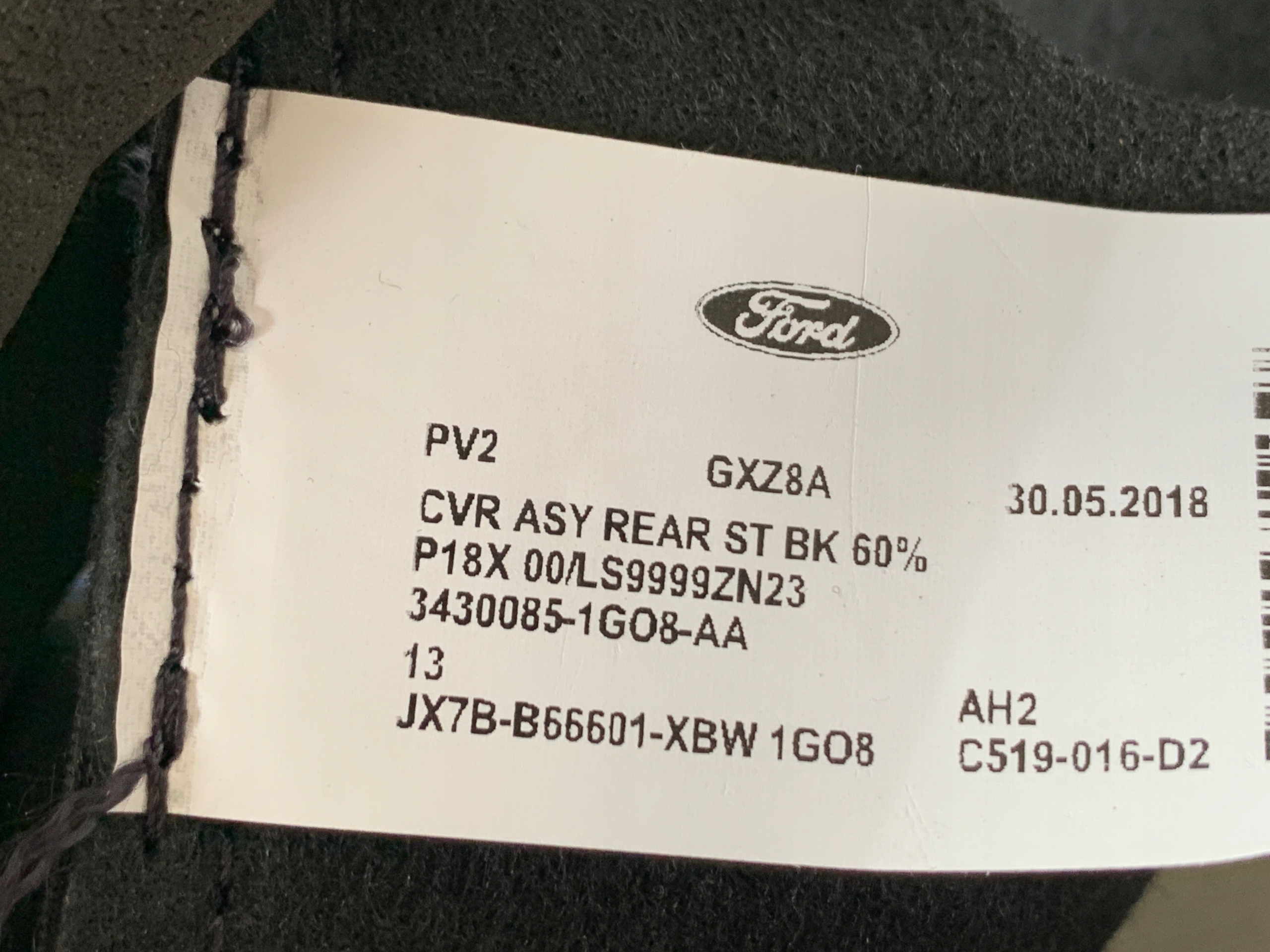 $ upholstery side OPARCIA KANAPY rear part FOCUS MK4