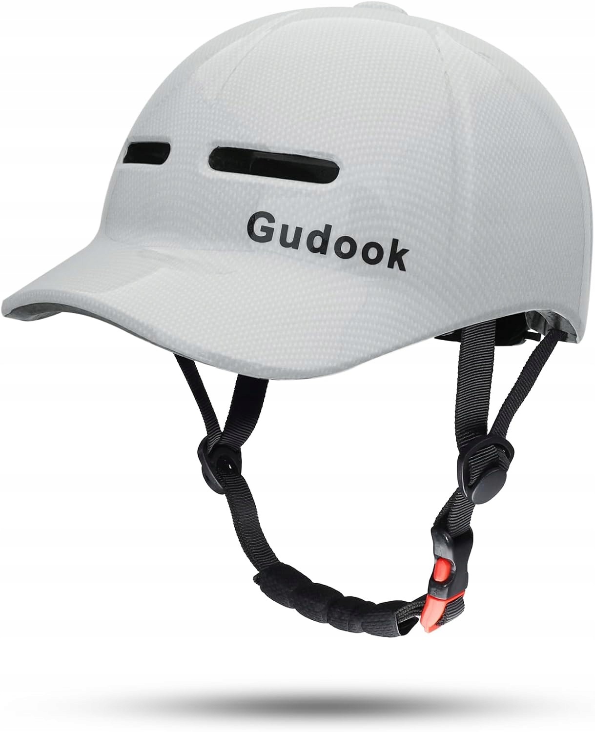 Gudook Kask Rowerowy na Hulajnogę Rower z Daszkiem M 53-57 CM