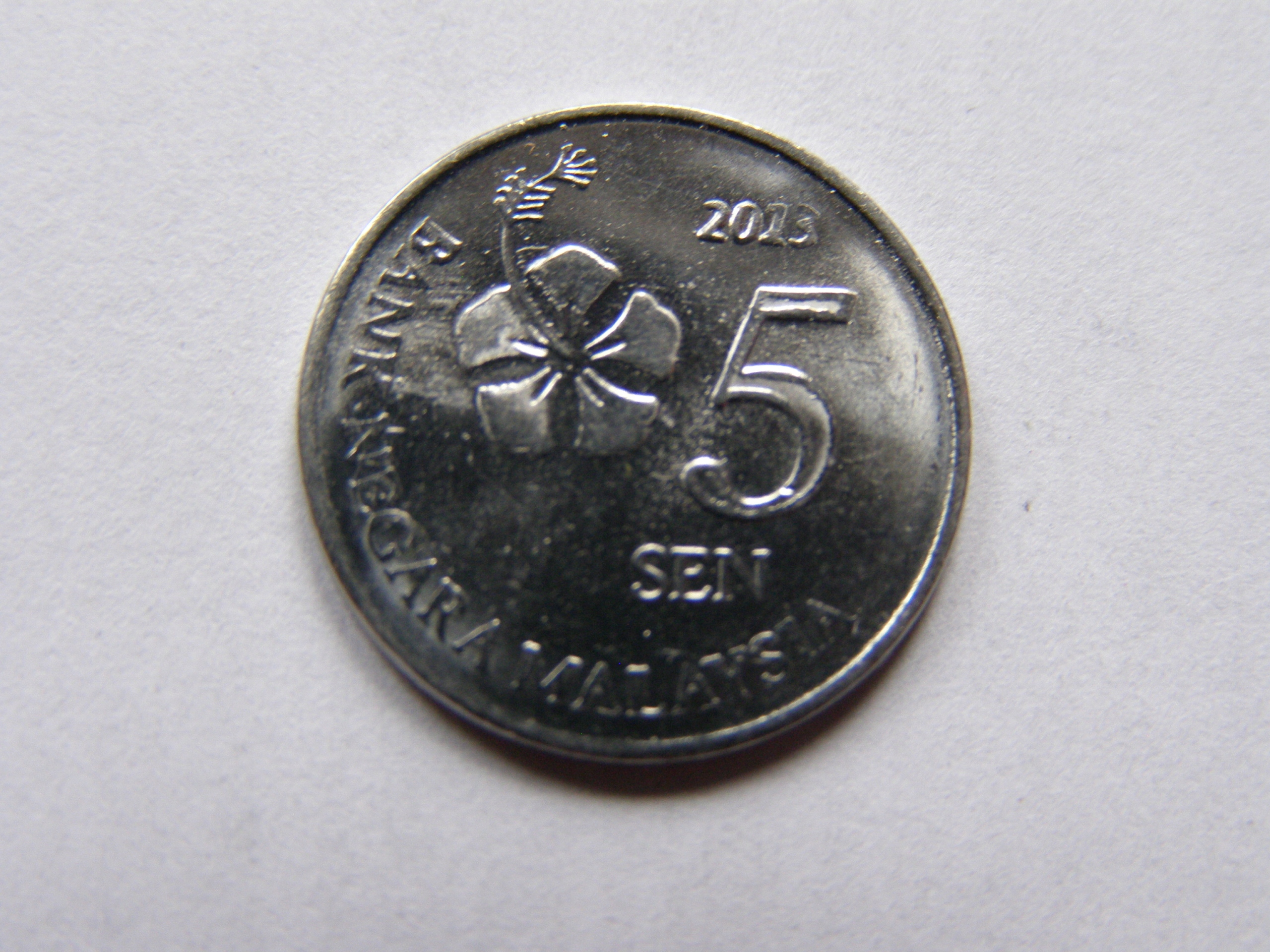 MALEZJA MALAYSIA 5 SEN 2013 ROK !!!!!!!!!!!!! 0921