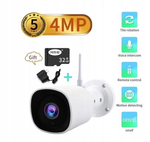 Bezprzewodowa kamera Wifi 4mpx color view Audio