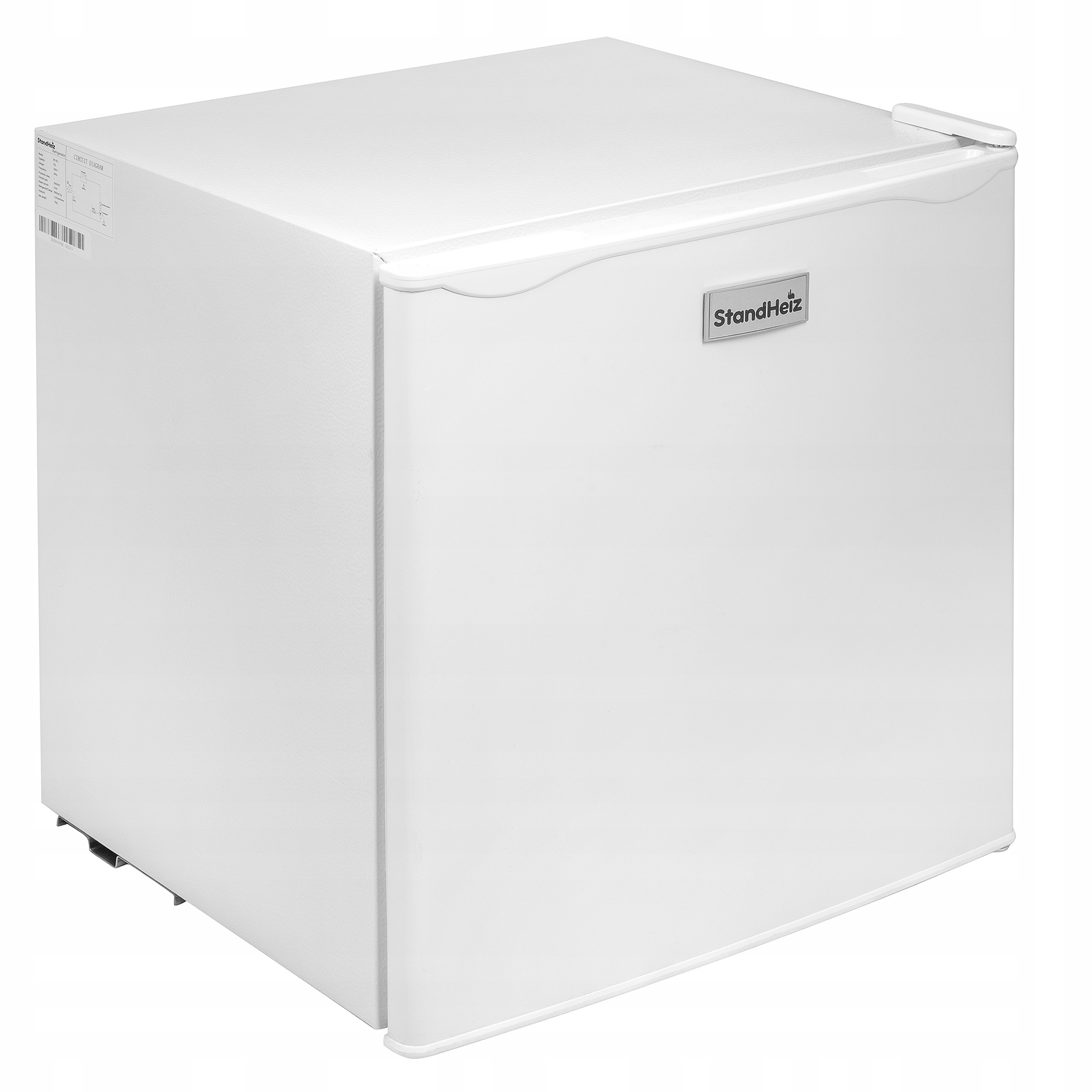 Lodówka Kompresorowa 46L Hotelowa Biurowa Mała Biała Z Zamrażarką Mini