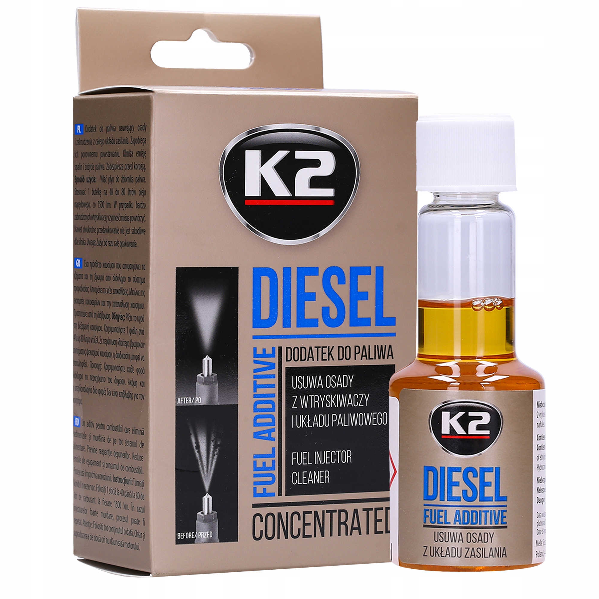 

Czyszczenie Wtryskiwaczy Diesla K2 Diesel 50ml