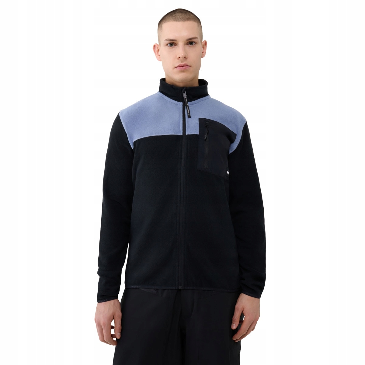 Męski polar rozpinany bez kaptura Quicksilver Aker Full Zip Fleece czarn