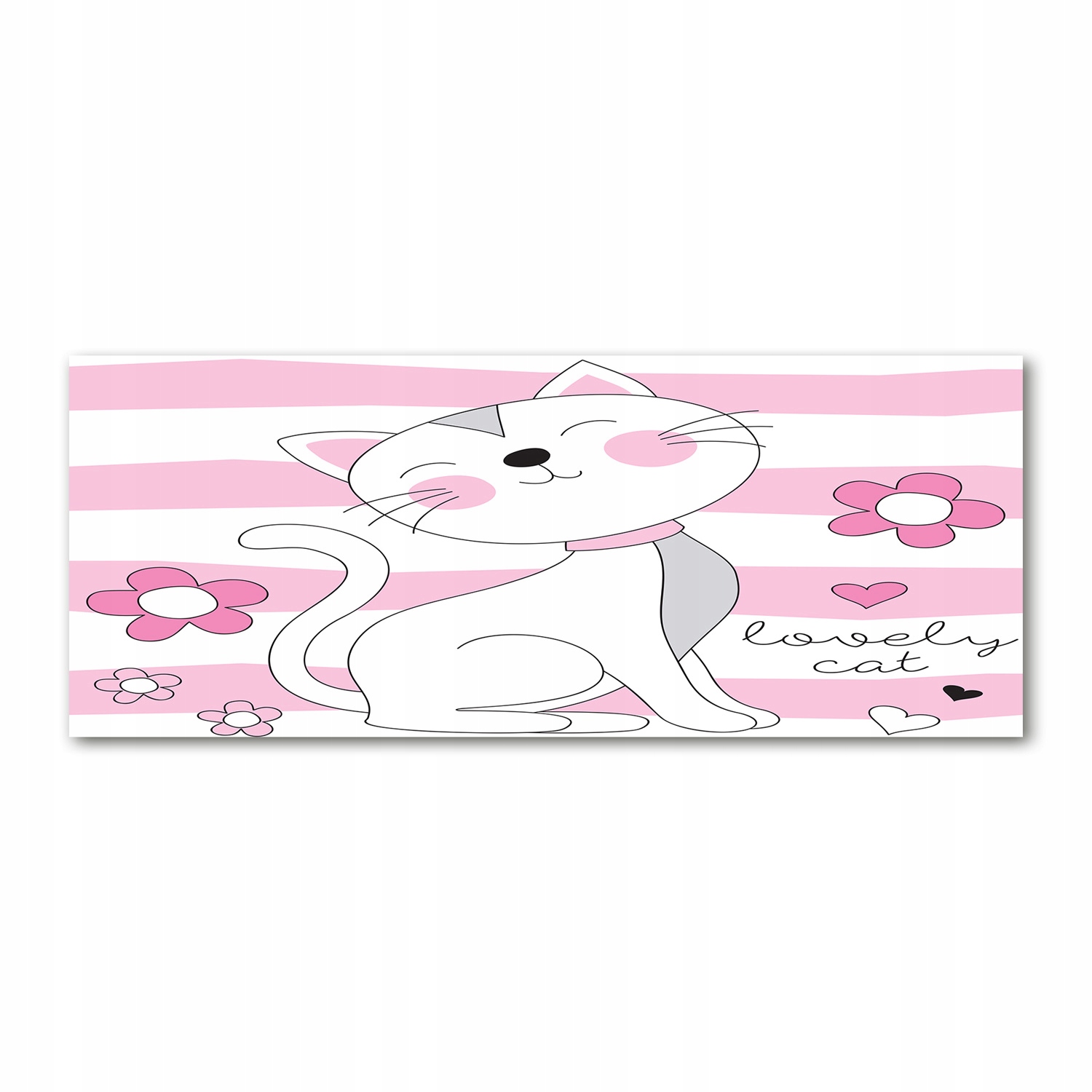 

Foto obraz akryl nowoczesny Biały kot 125x50 cm