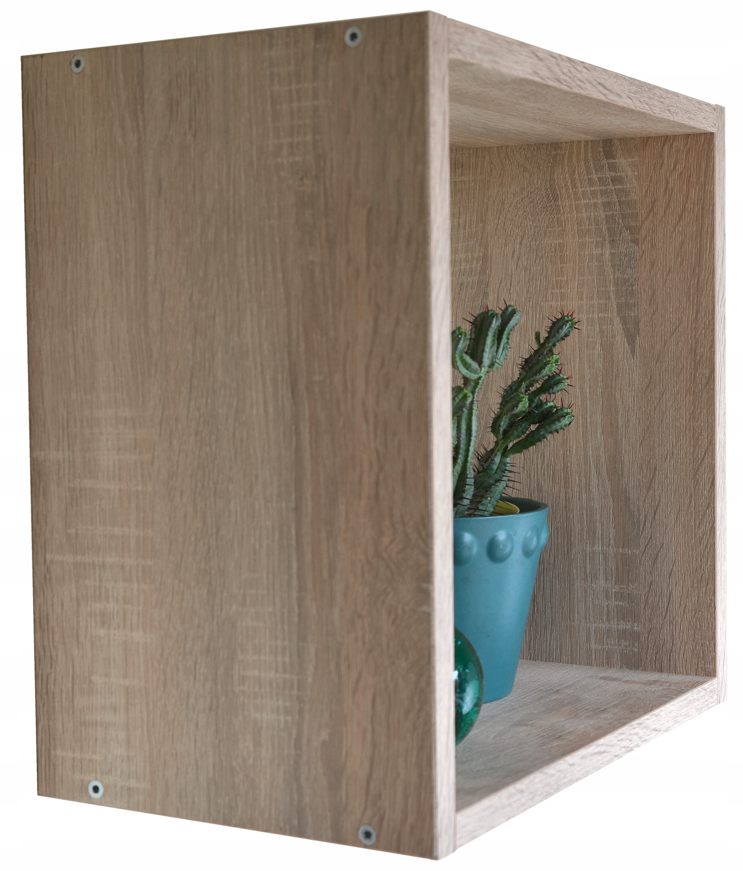 KUBIK PÓŁKA ŚCIENNA WISZĄCA DĄB SONOMA 30X30 Marka SmartDesk