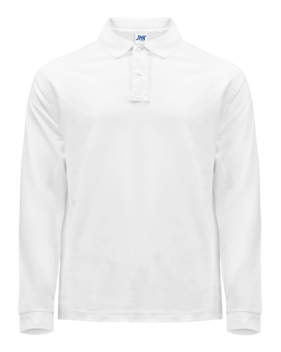 

Koszulka Polo męska z długim rękawem Jhk White XXL