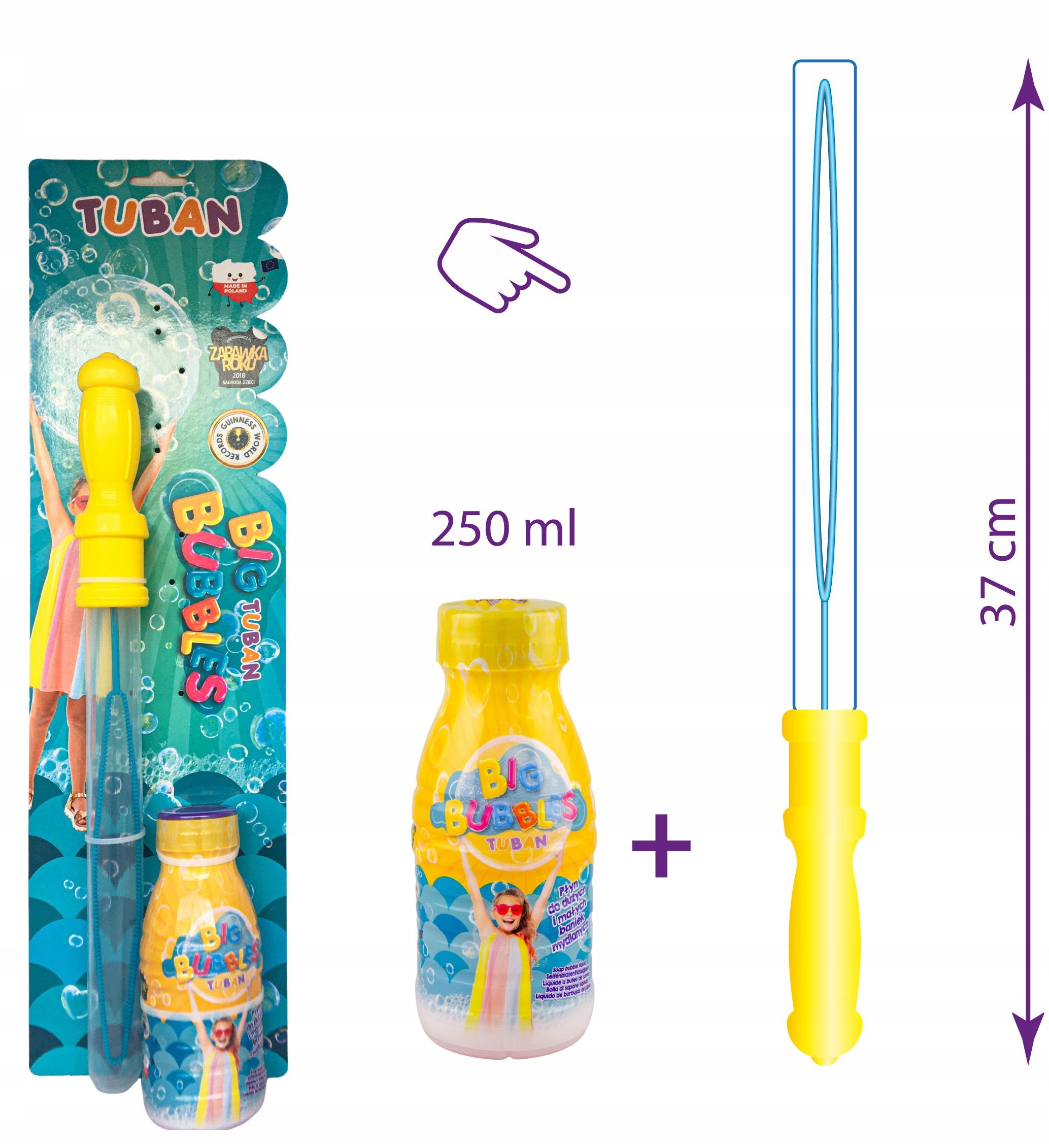 

Miecz Do Baniek Bańki Mydlane Płyn 250ML Tuban