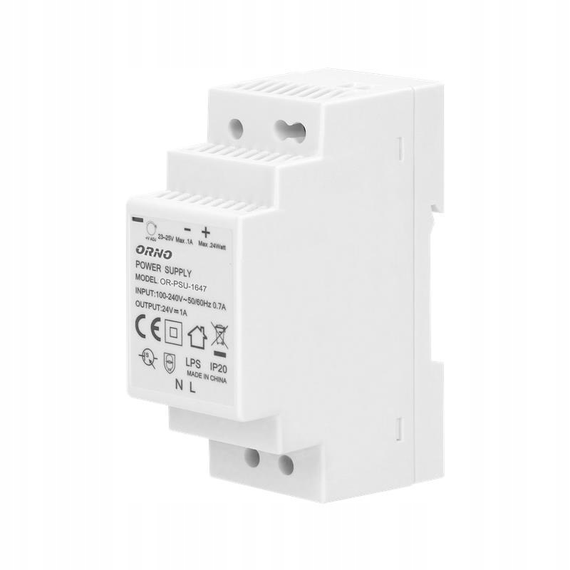 

Zasilacz na szynę Din 24VDC 1A 24W OR-PSU-1647