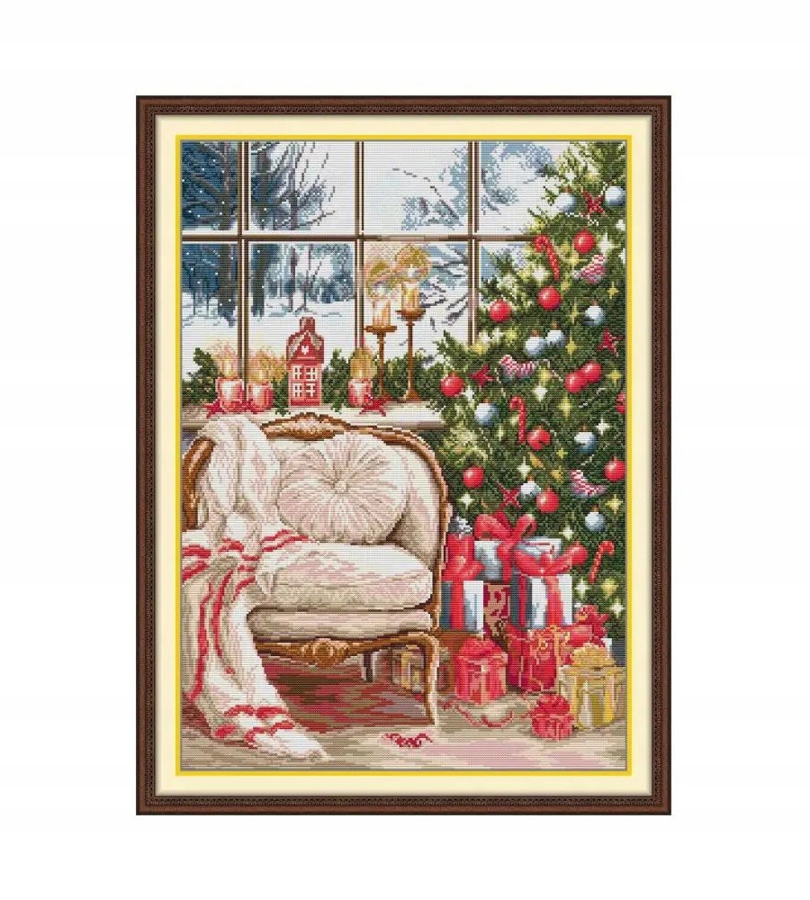 Křížková výšivka počítaná sada (kanva, mulina)