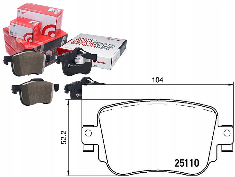 Sada Brzdových Destiček Brembo