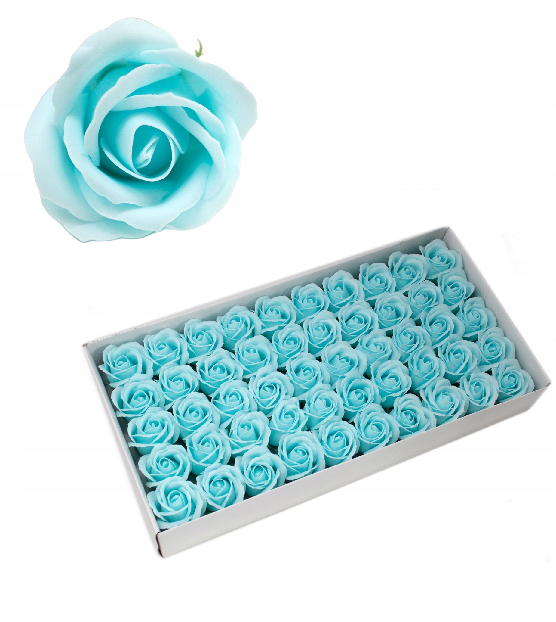 50 x Flower Box voňavé mýdlové růže pro ženy s květinami