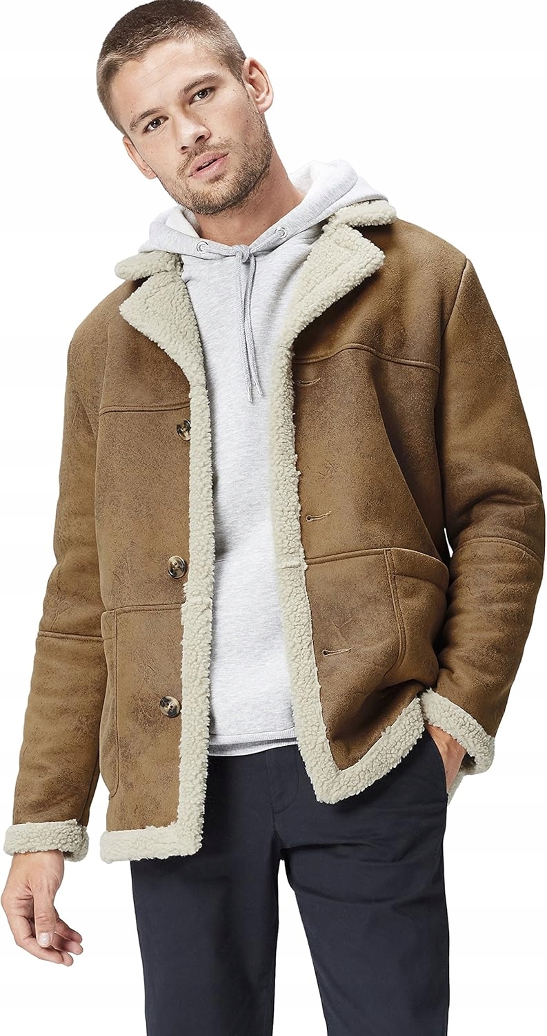 Find Bunda Pilotka S Zateplením A Kožíškem Hnědá XXL Jpb