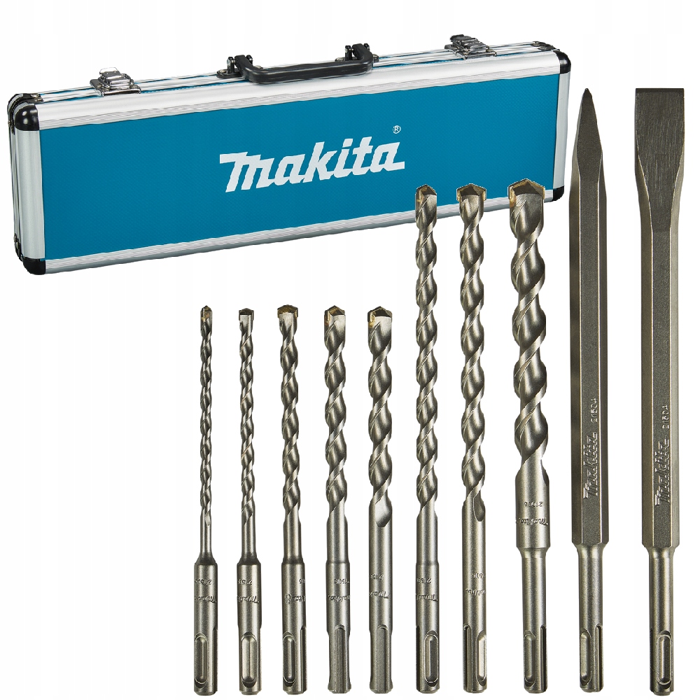 Wiertła Do Betonu Dłuta Szpicak Płaskie Sds+ Zestaw Makita D-71990 Oryginał