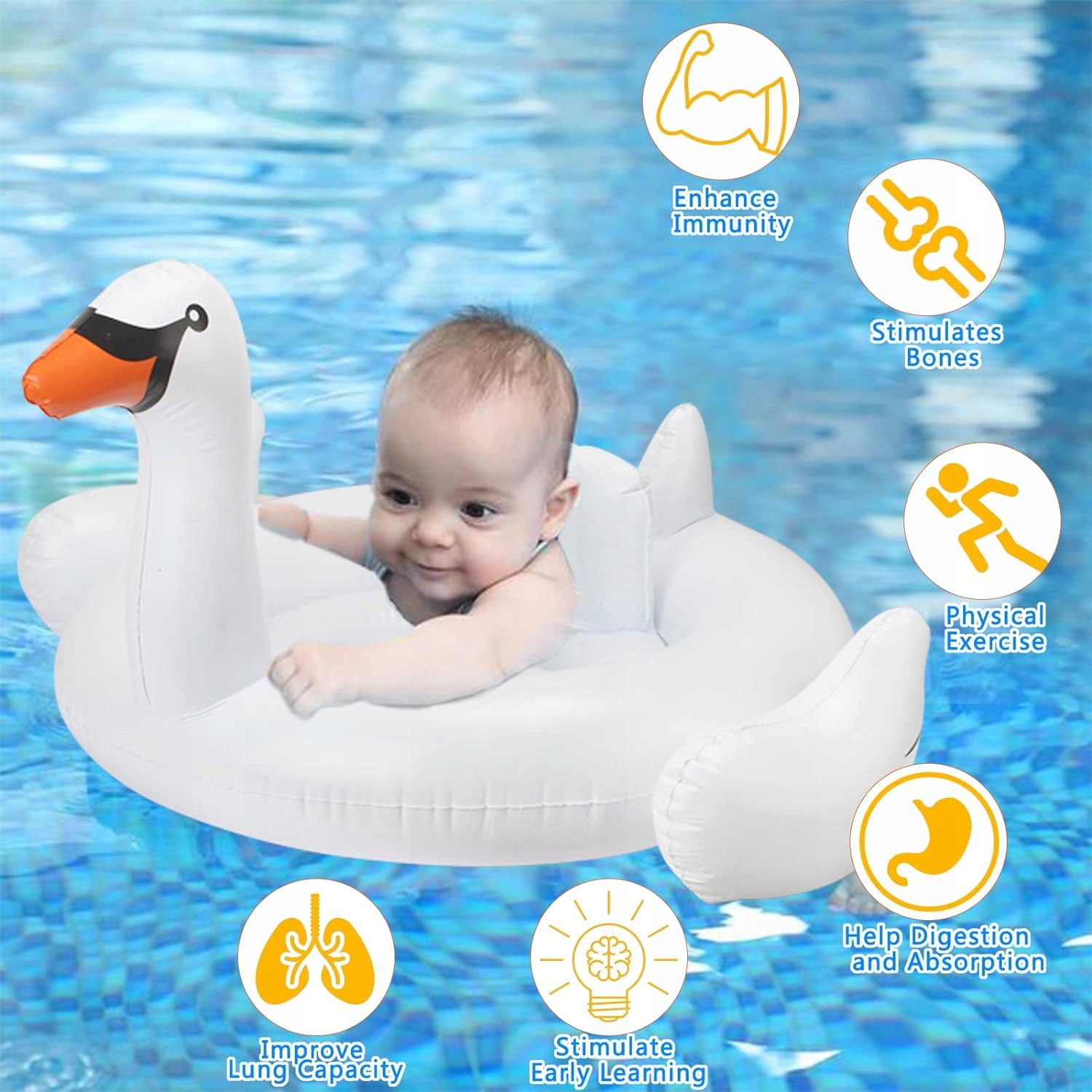 Łabędź do pływania EKKONG Model 1