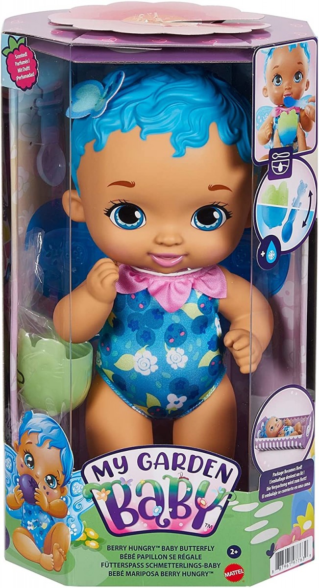 LALKA Motylek Głodomorek Jagódka Mattel My Garden Baby zabawa w Karmienie Kod producenta GYN98 GYP01