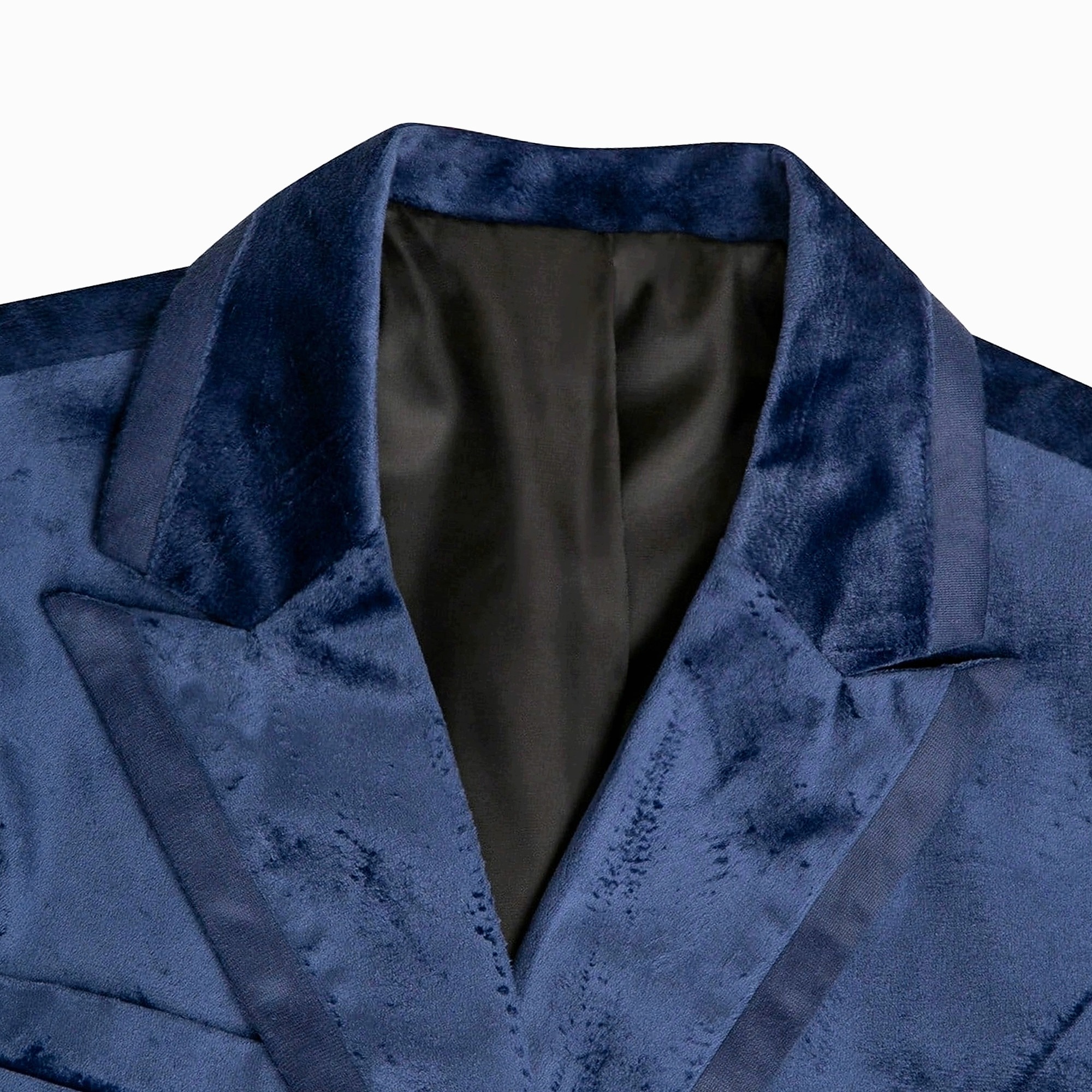 Sako velurová námořnická bunda pro muže, tmavě modrá, XL