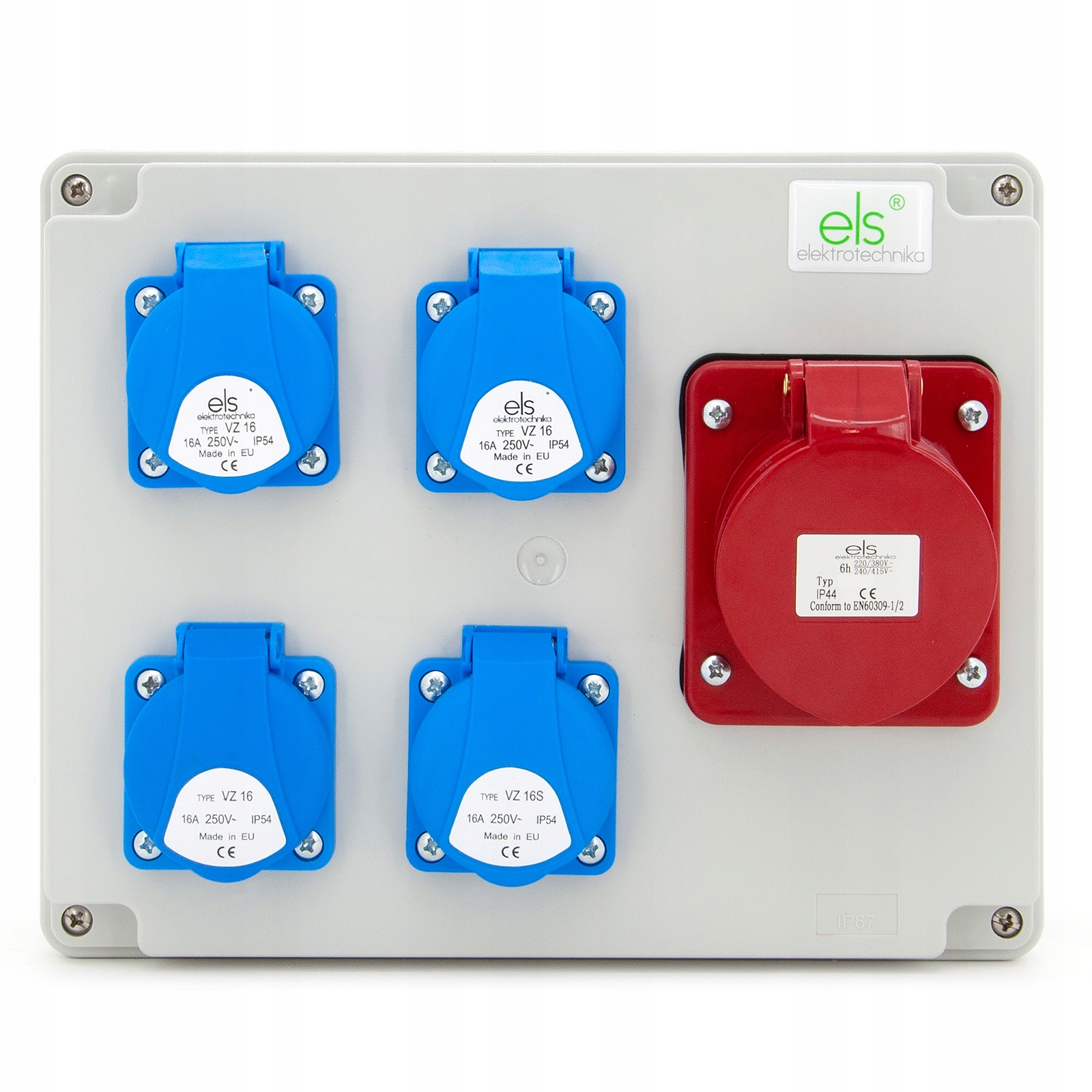 Stavební Rozvaděč Elektrická Skříňka Síla 32/4 4x230V IP44