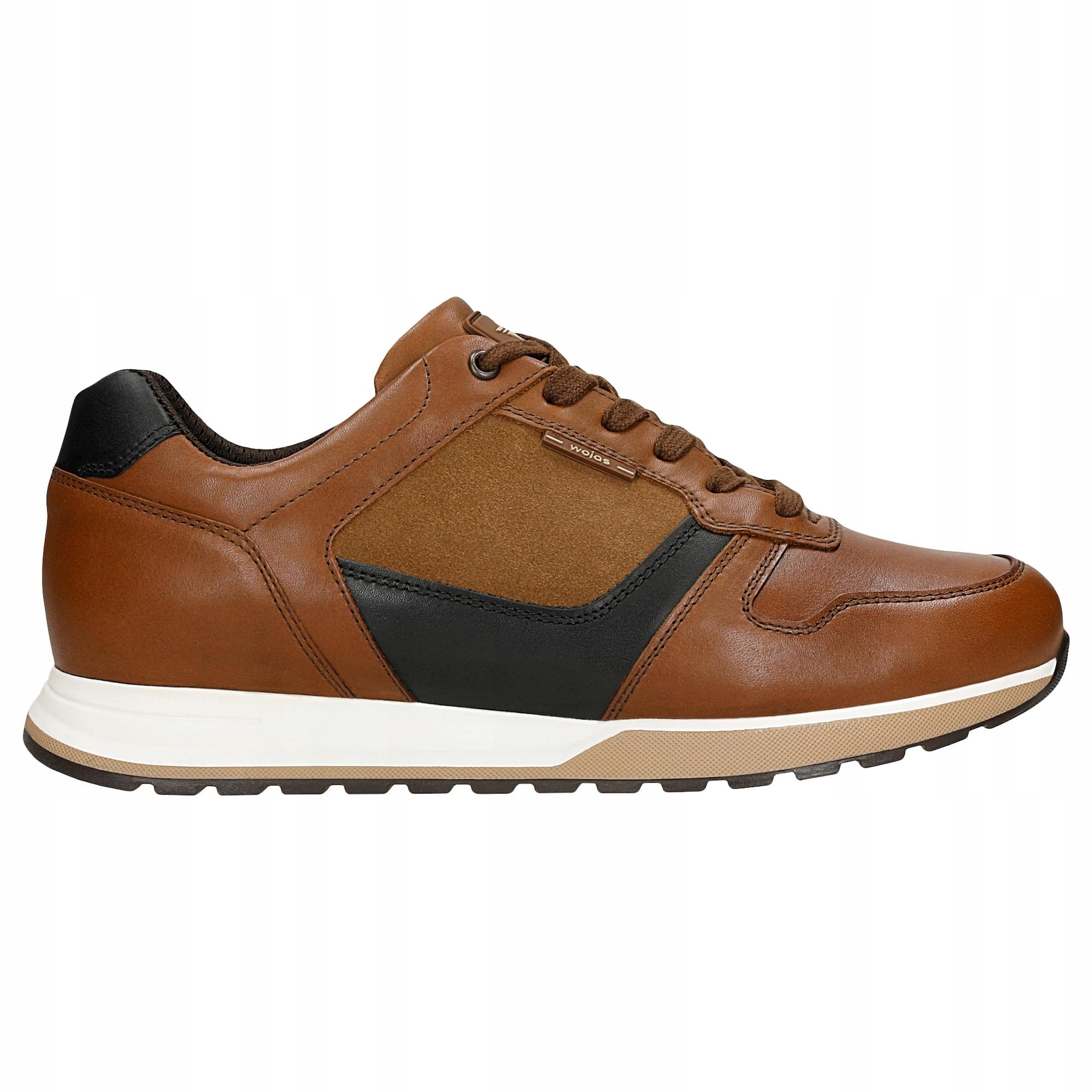 Hnědé pánské polobotky z kombinované kůže vel. 40