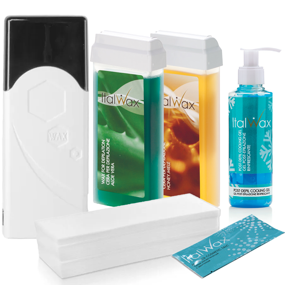 ItalWax 2x WOSK DO DEPILACJI W ROLCE 100ml + PASKI PODGRZEWACZ do wosku EAN (GTIN) 5905705035867