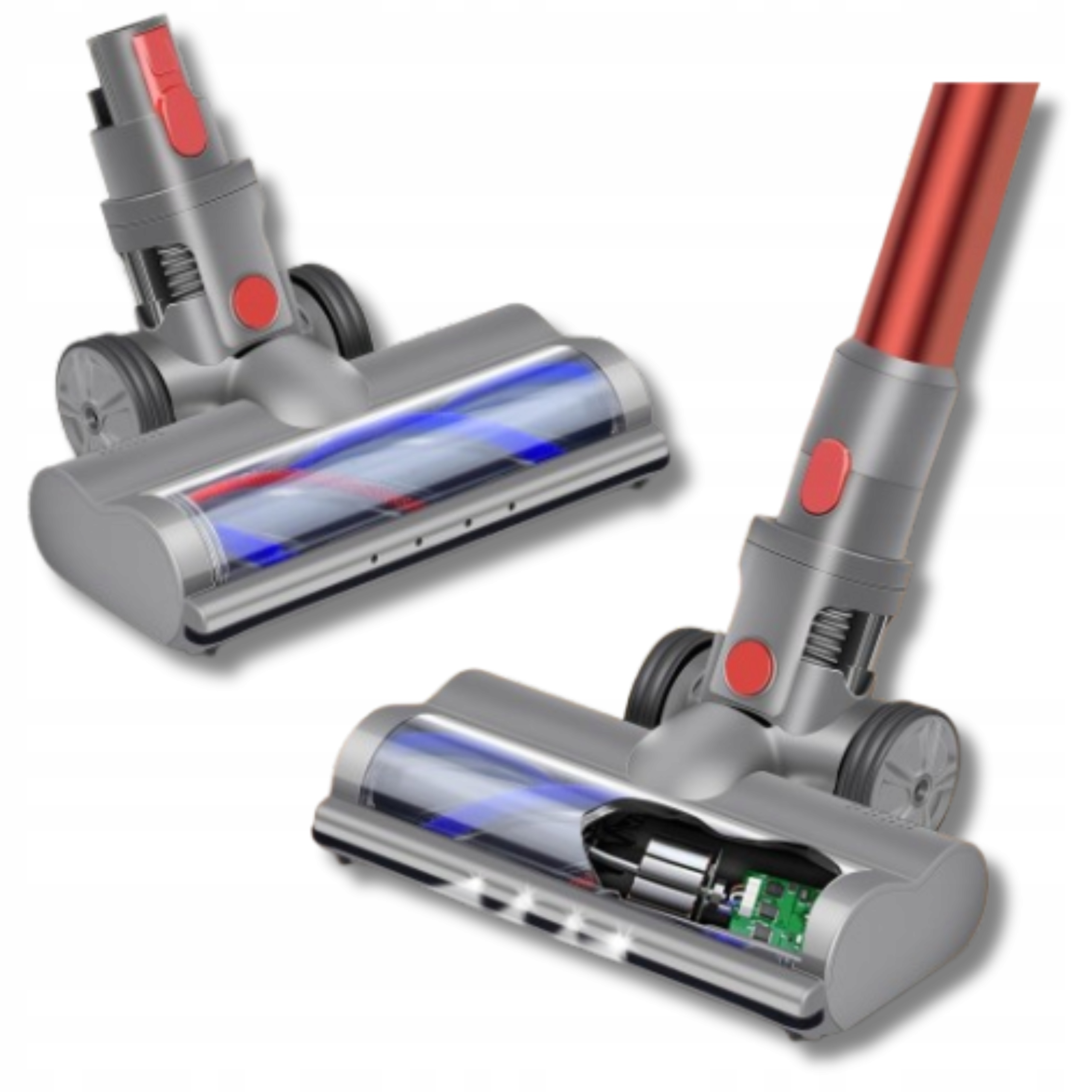 Led kartáč Koncovka pro vysavač V7 V8 V10 V11 V15 Tvrdá podlaha