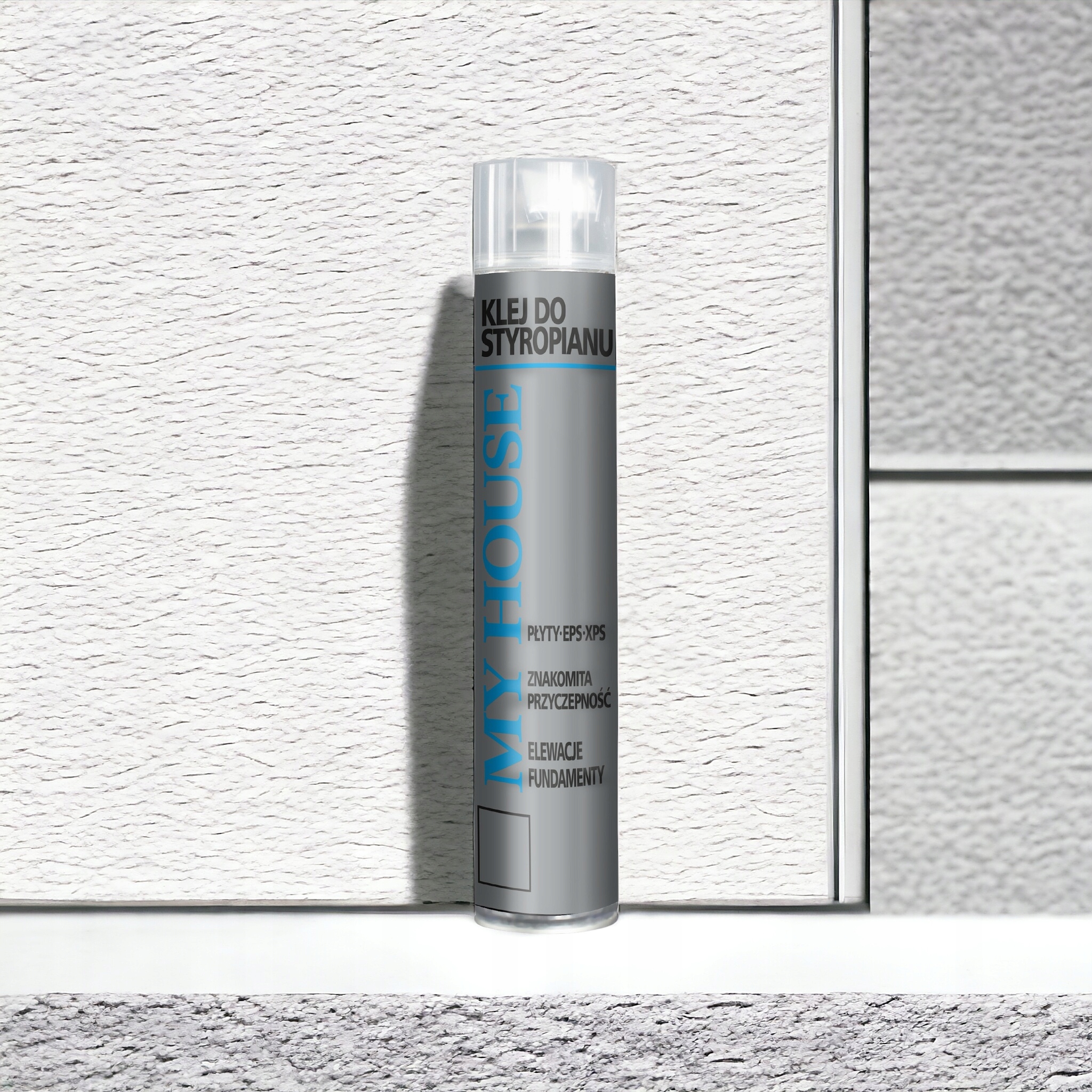 KLEJ DO STYROPIANU STYRODURU XPS EPS PISTOLET PIANOKLEJ 750 ml ZESTAW Kod producenta MY HOUSE