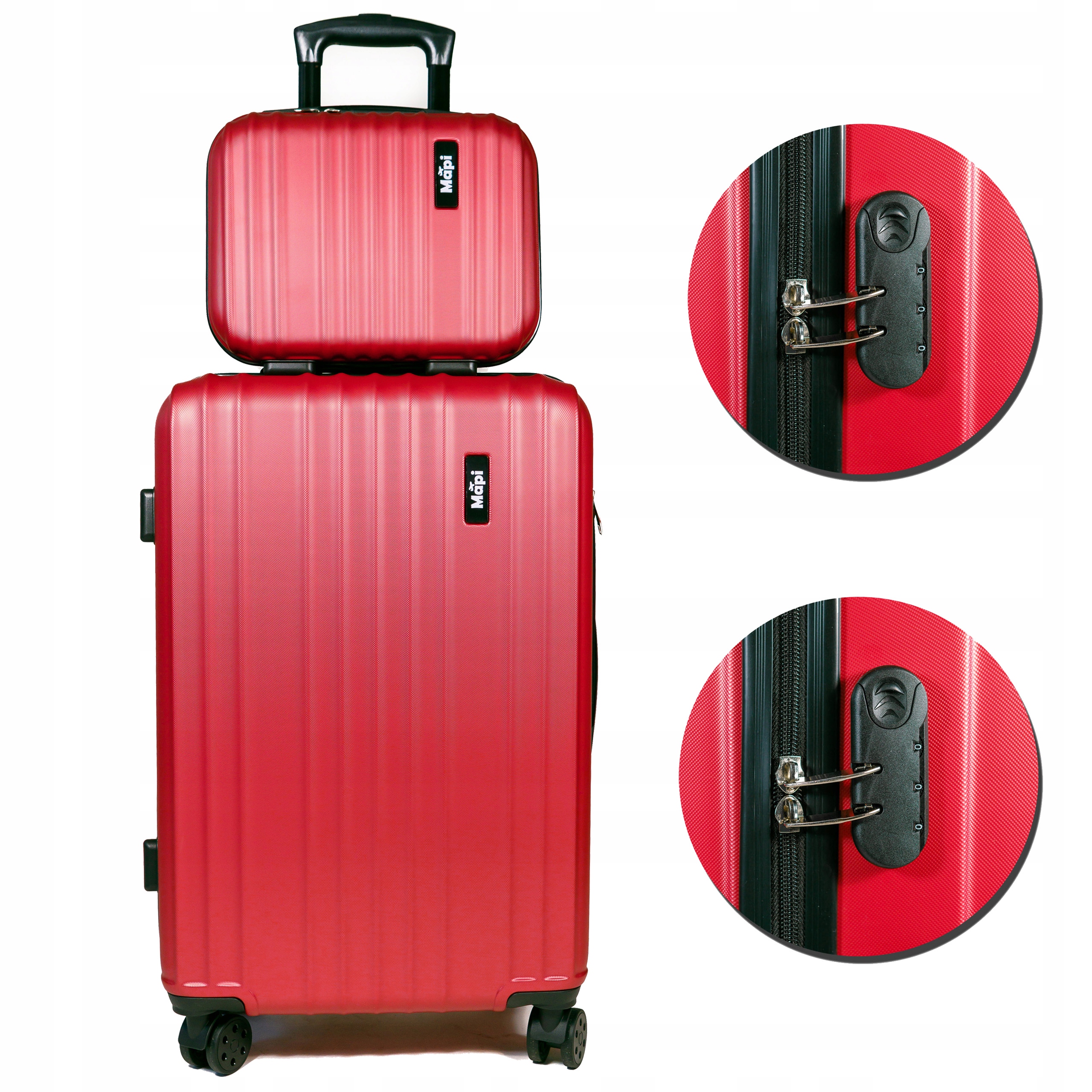 Mapi Kufr tvrdý sada Abs Mapi 100L Bordó Kufřík 13 l