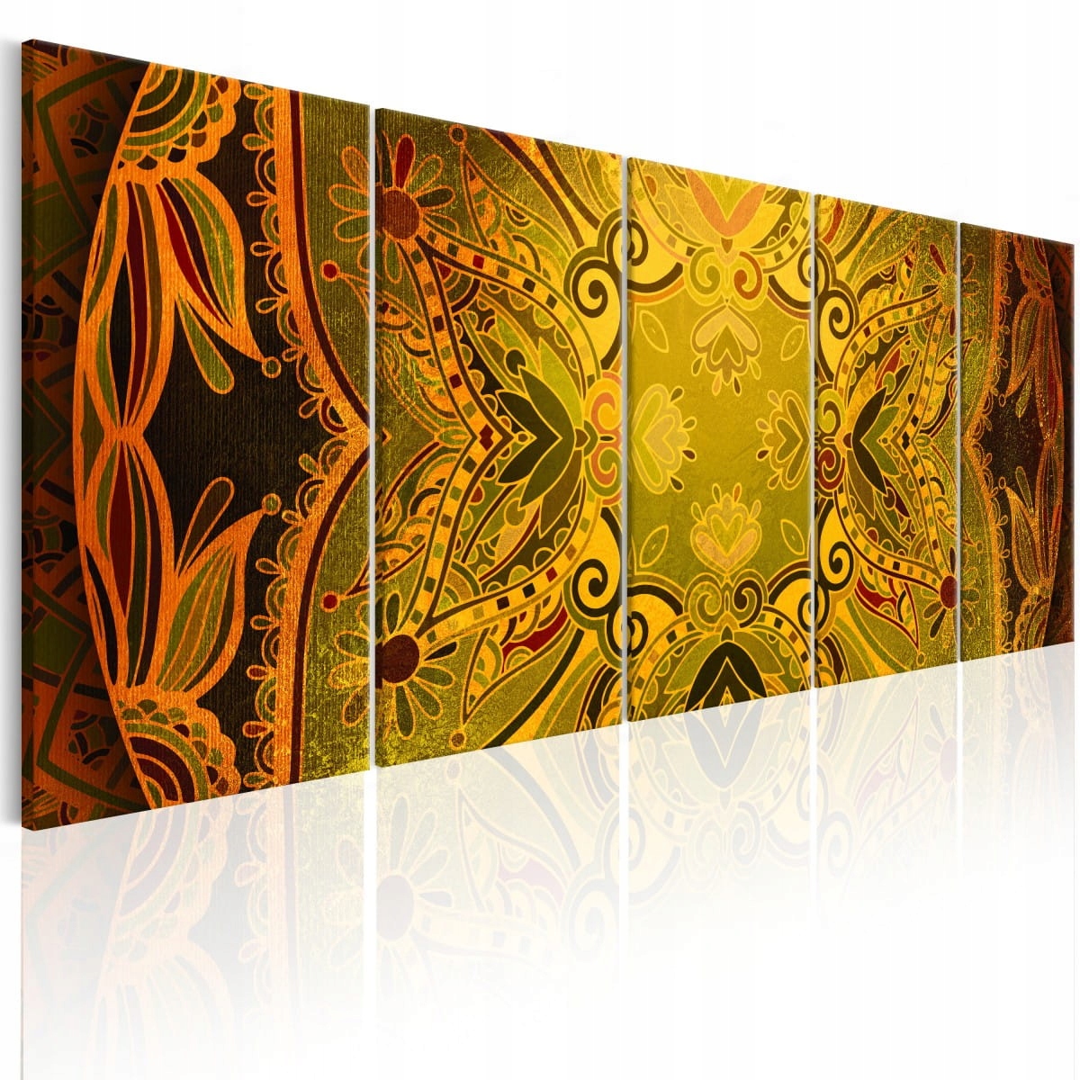 

Obraz - Mandala: Kwieciste skrzydła - 225X90
