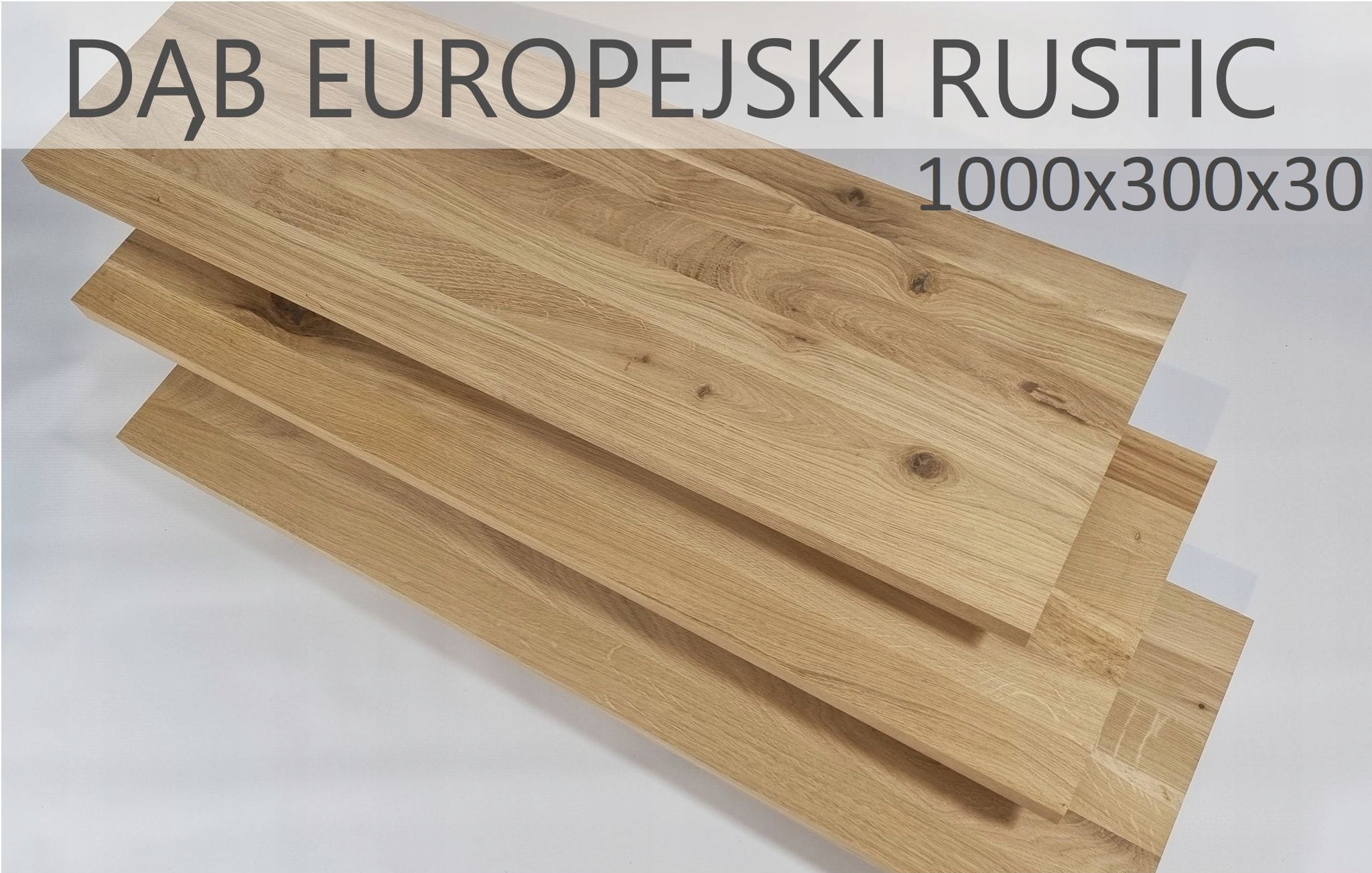 Stopnie dąb europejski rustic lite 1000x300x30