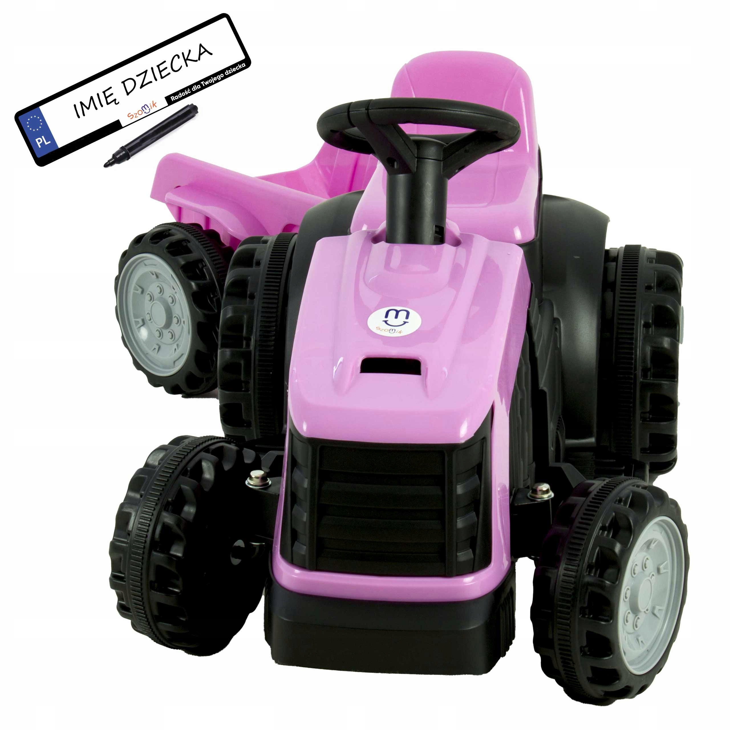 Traktor na akumulator dla dzieci Przyczepka