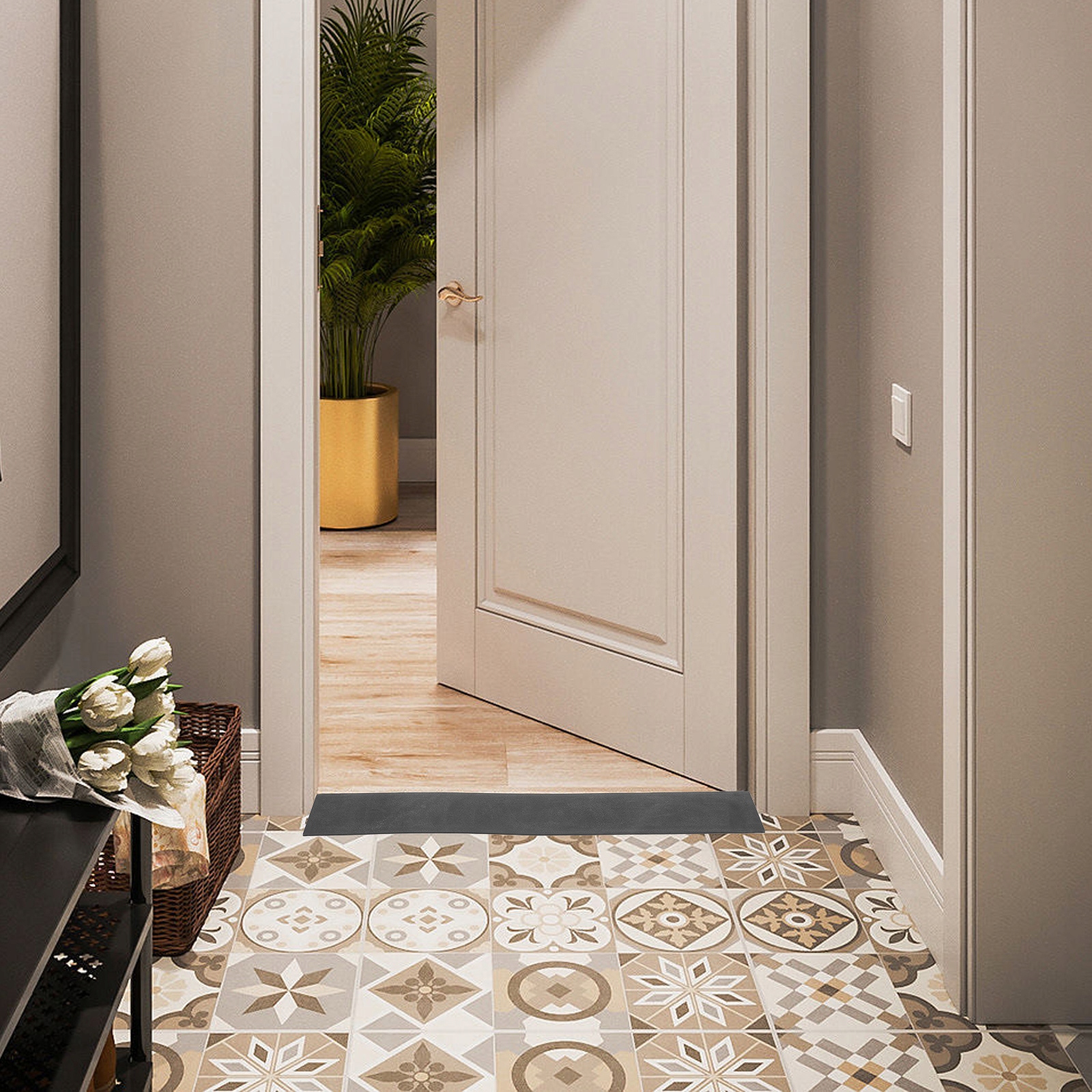 Gumowy próg rampy odkurzacza robota Marka bez marki