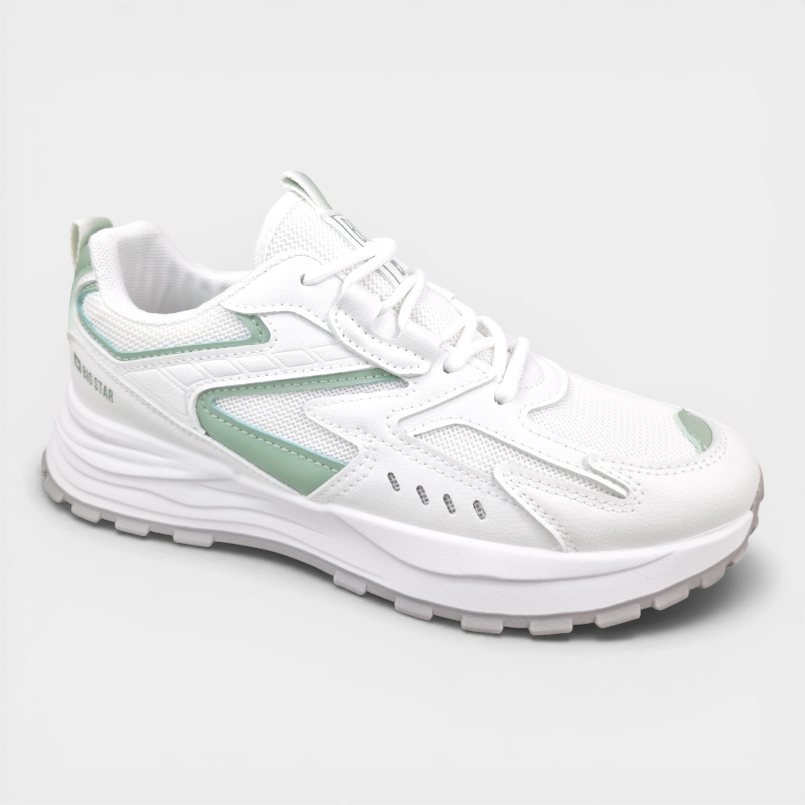 Sneakersy Damskie 39 Buty Sportowe Big Star Białe Młodzieżowe NN274A095