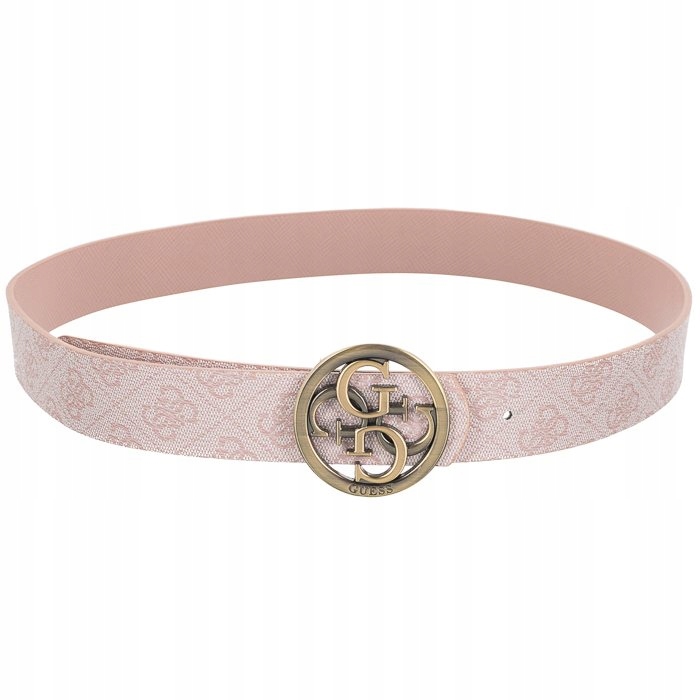 

Pasek Guess Cordelia Logo Revble Pant Belt Różowy