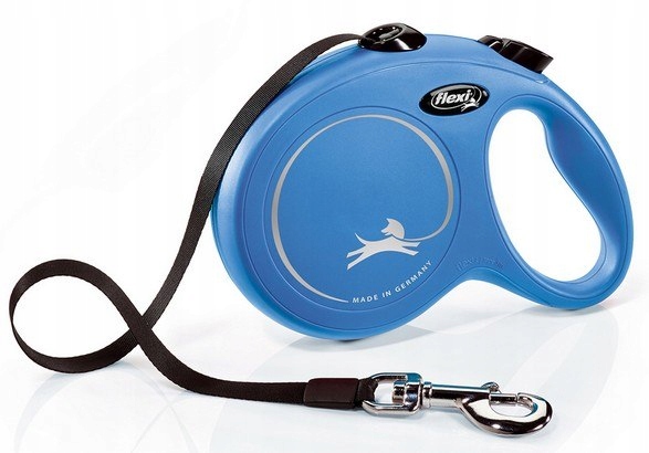 Levně Šňůrka na krk Flexi New Classic Vodítko L 5m modrá [FL-2312]