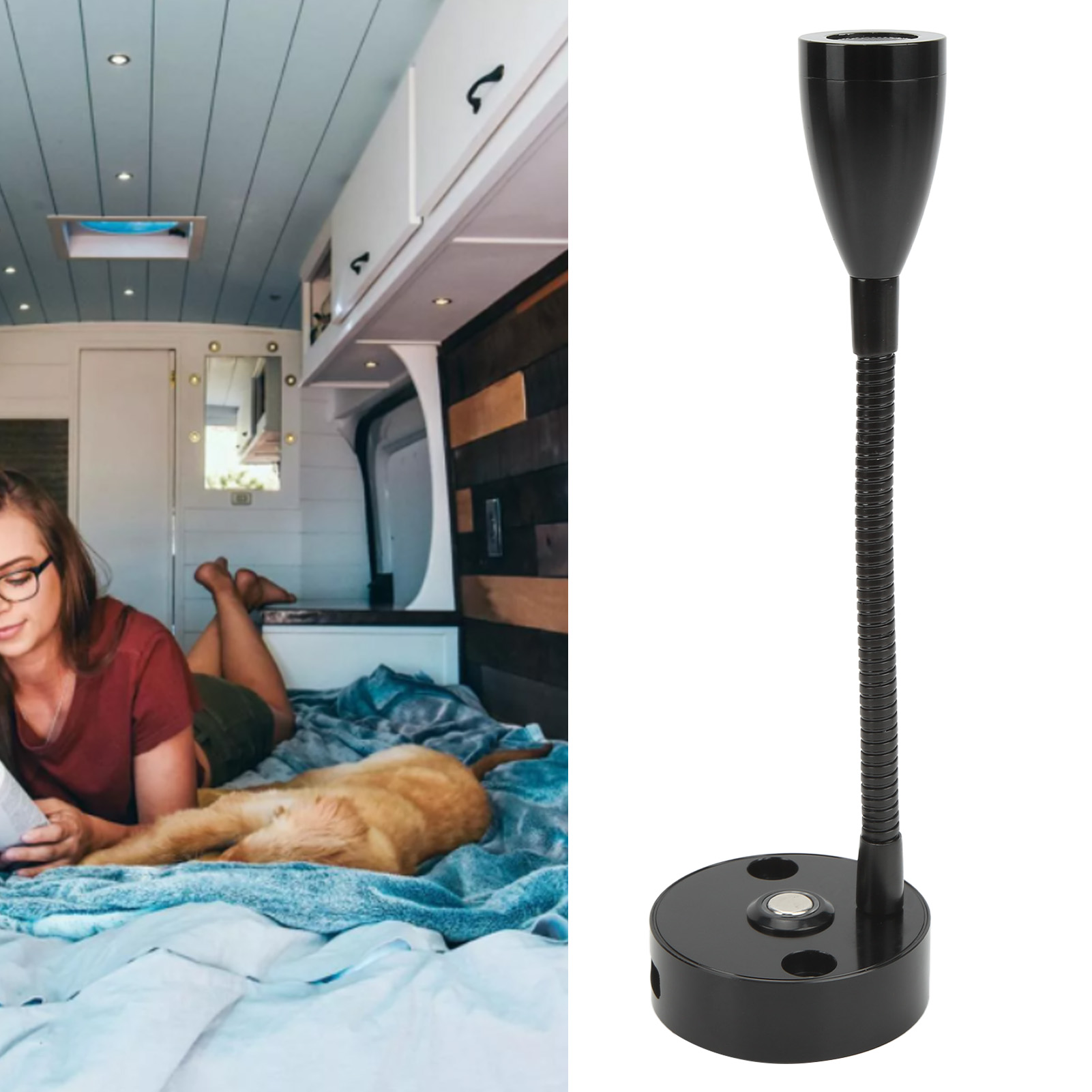 LAMPKA KINKIET 12V LED LAMPA ALU OBROTOWA USB Marka Inna