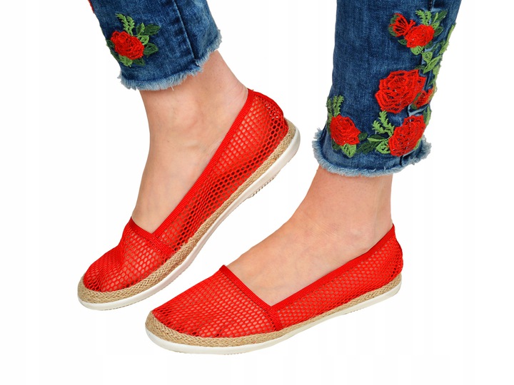 

Trampki Tenisówki Espadryle czerwone /78-5/