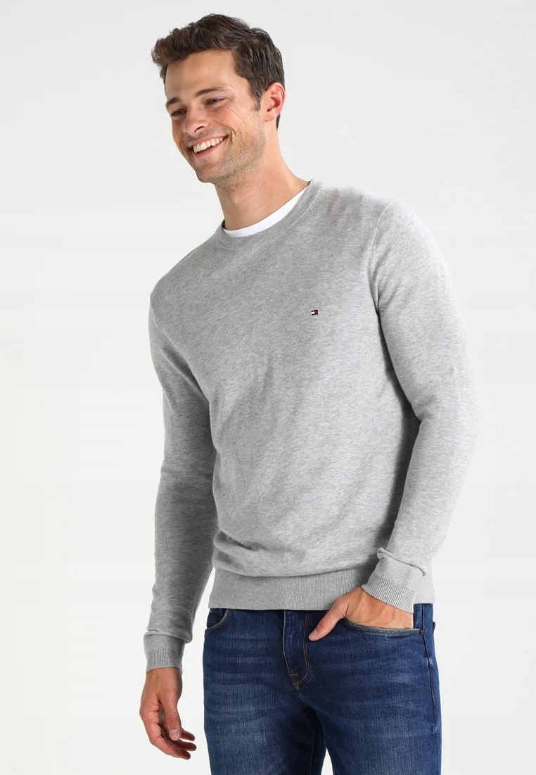SWETER MĘSKI TOMMY HILFIGER SZARY ROZMIAR XL Marka Tommy Hilfiger
