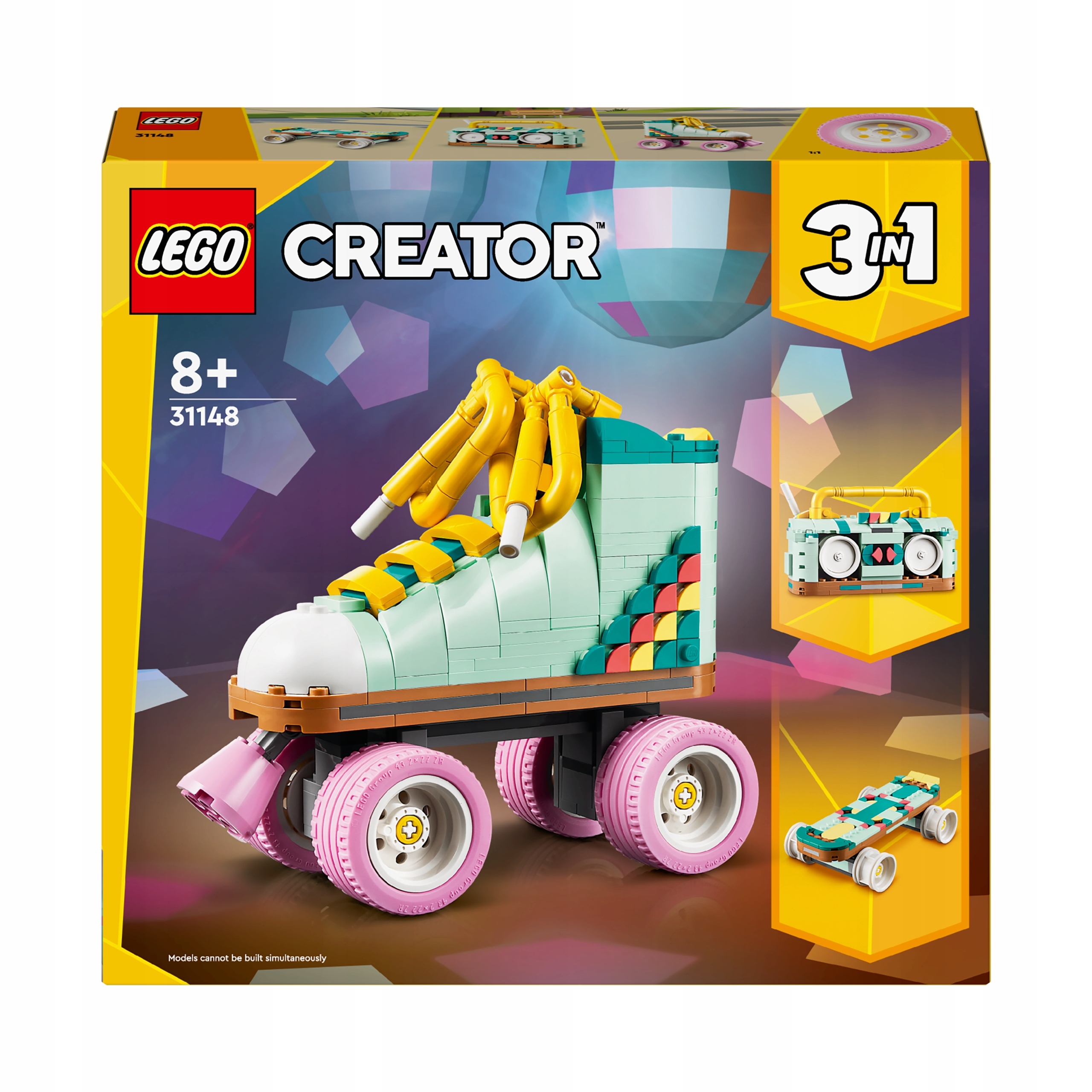 LEGO CREATOR 3W1 WROTKA DESKOROLKA RUCHOME KOŁA RADIO ZESTAW KREATYWNY HIT Marka LEGO