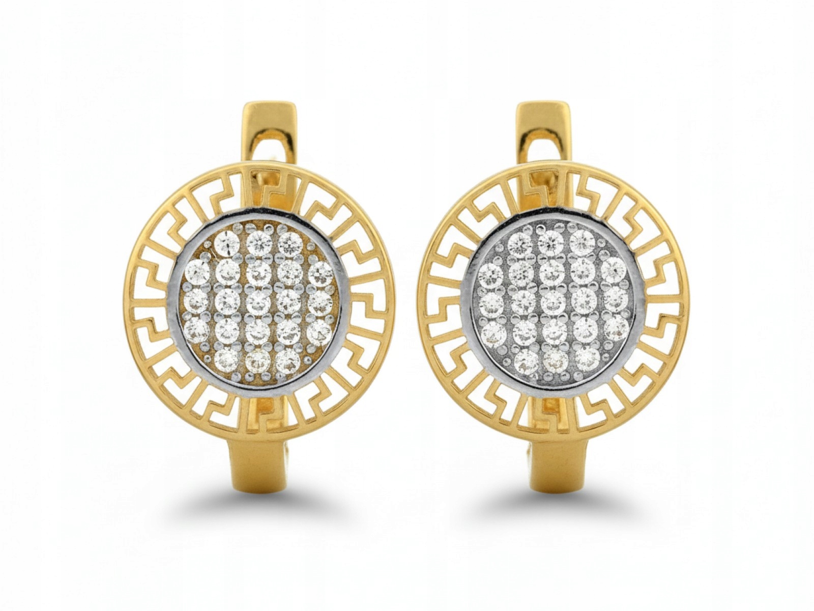 Dámské zlaté Náušnice 585 značkové, módní