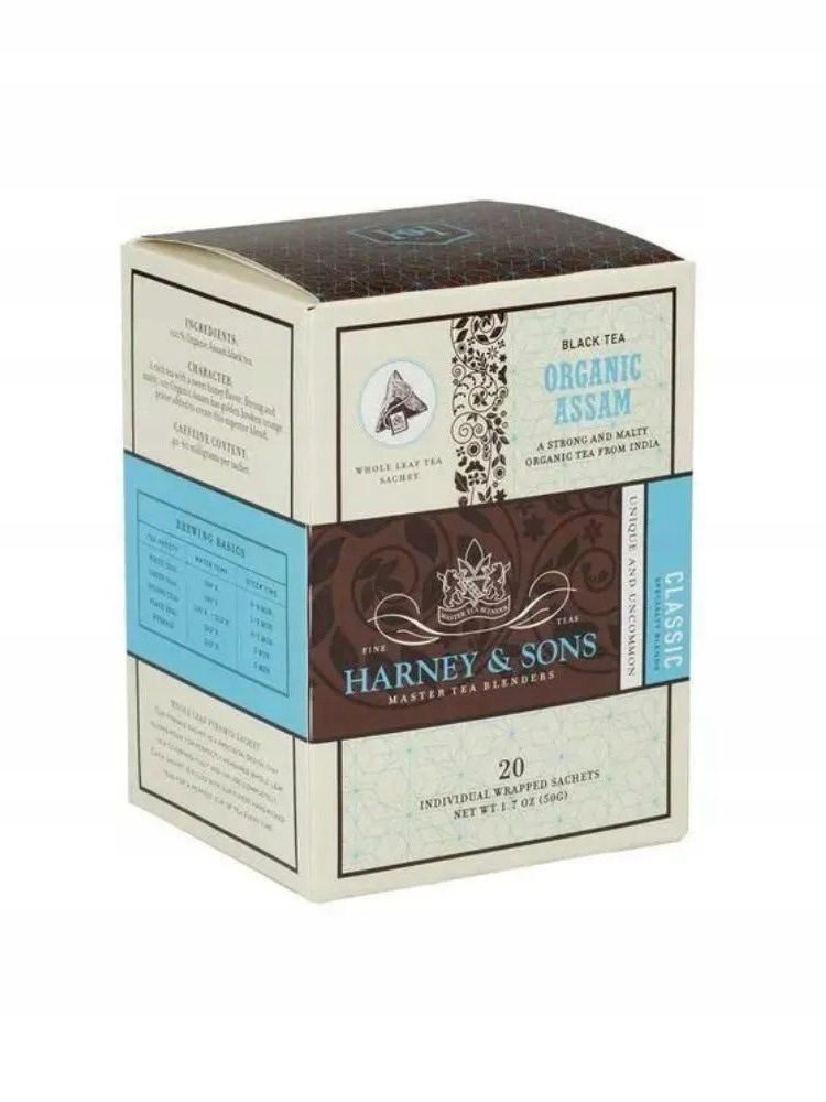 Herbata Organic Assam H&s jedwabne piramidy, 20 szt.