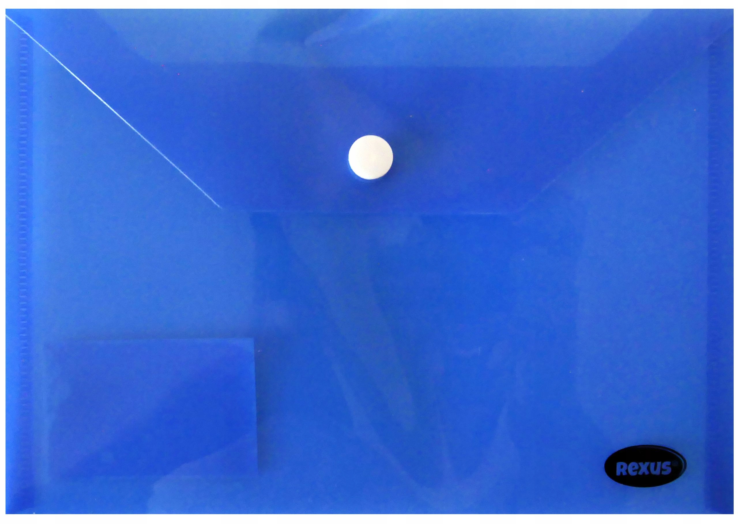 TECZKA SZKOLNA KOPERTOWA PCV A5 ZATRZASK NIEBIESKA