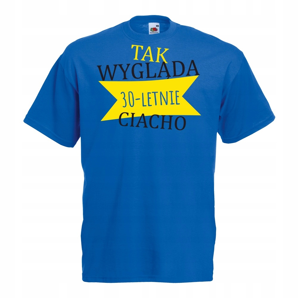 

Koszulka tak wygląda ciacho urodziny M niebieska