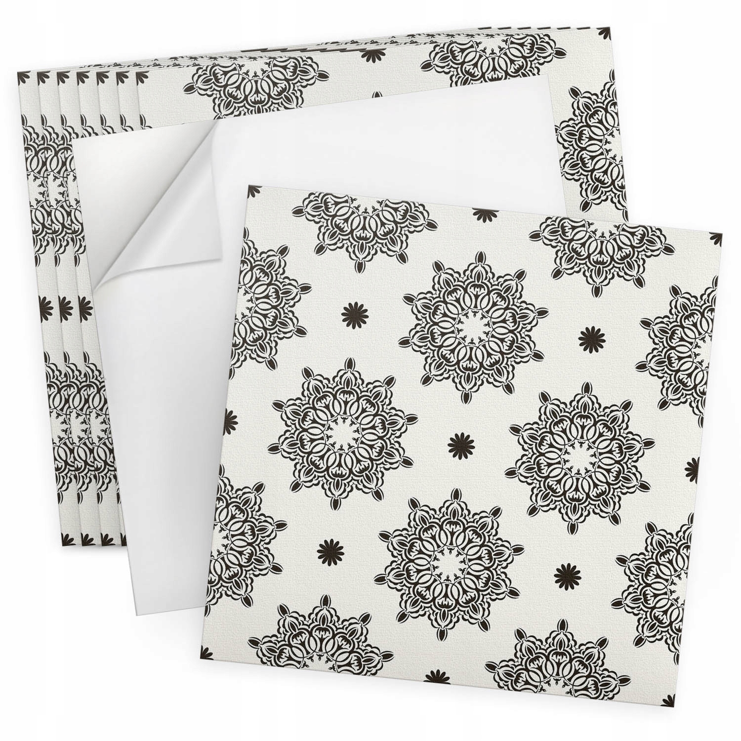 Samolepící nástěnné dlaždice Vinyl 9 ks 30x30 cm Vzor mandaly v síťce