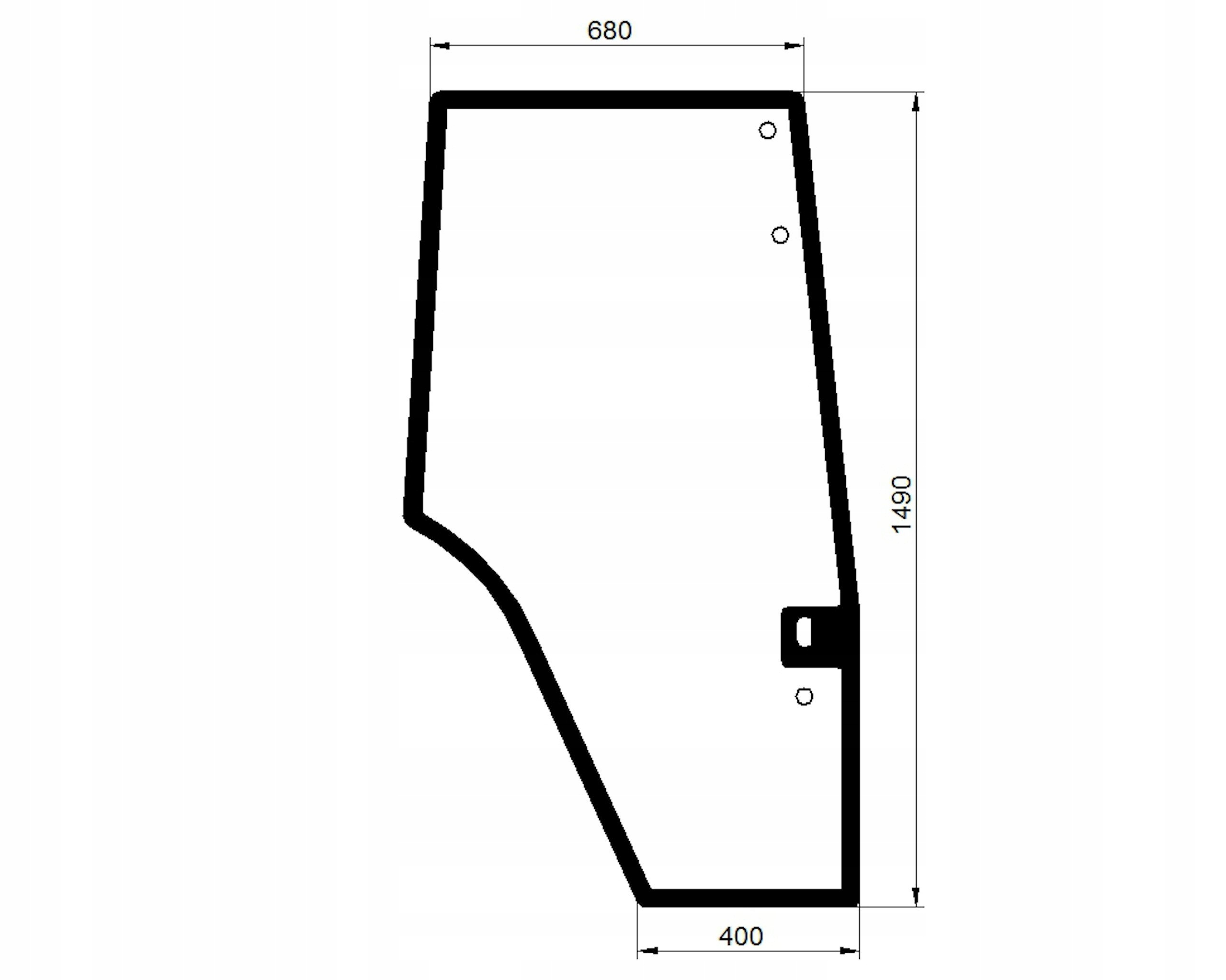 sklo Ford New Holland Landini dveře P 81871241