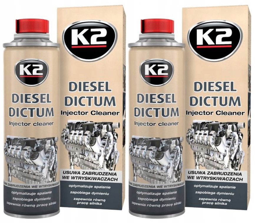 K2 DIESEL DICTUM DO CZYSZCZENIA WTRYSKÓW 500ML x2