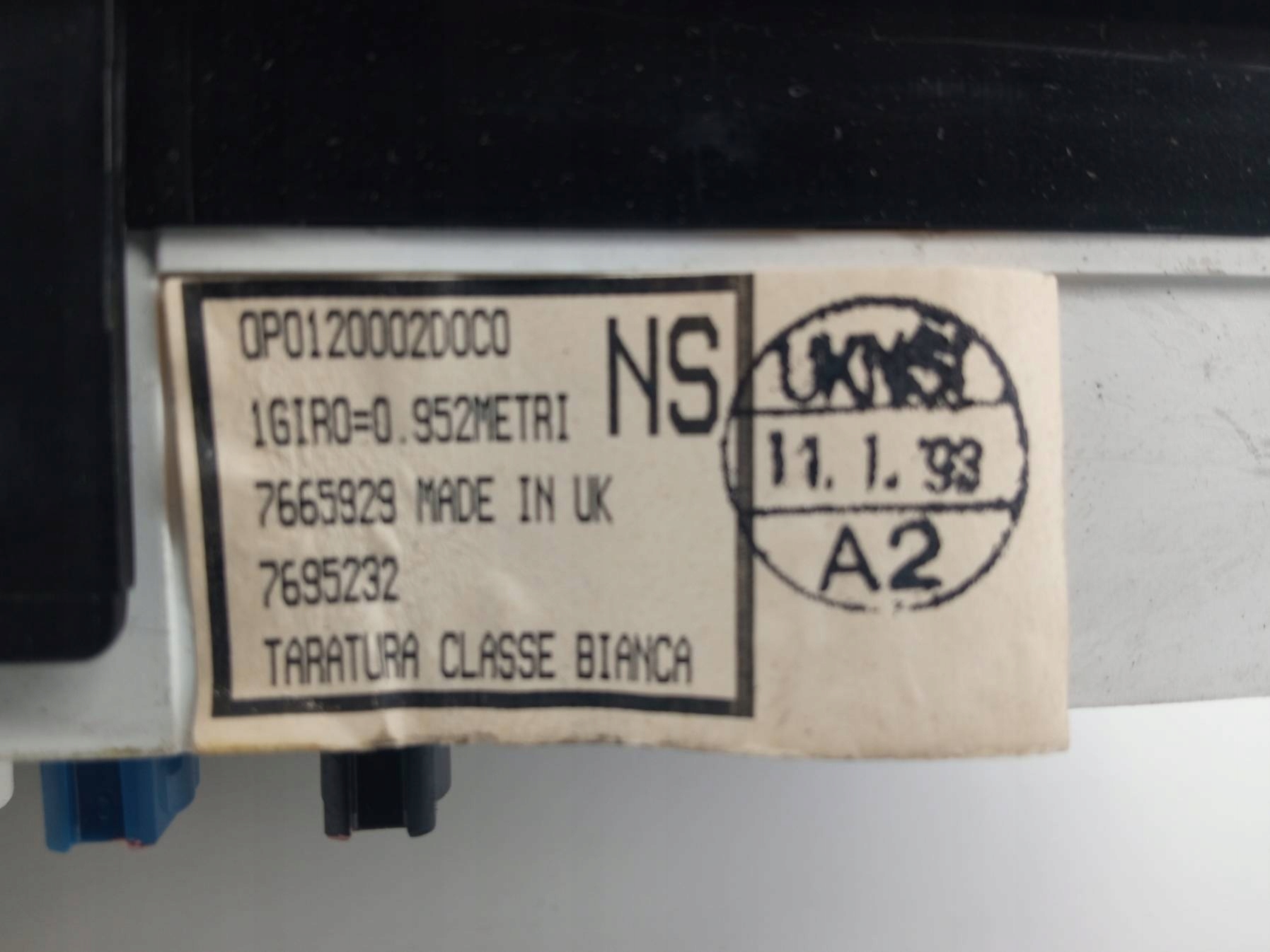 dials 0P0120002D0C0 1.1 B Fiat Uno II (1989-1995)