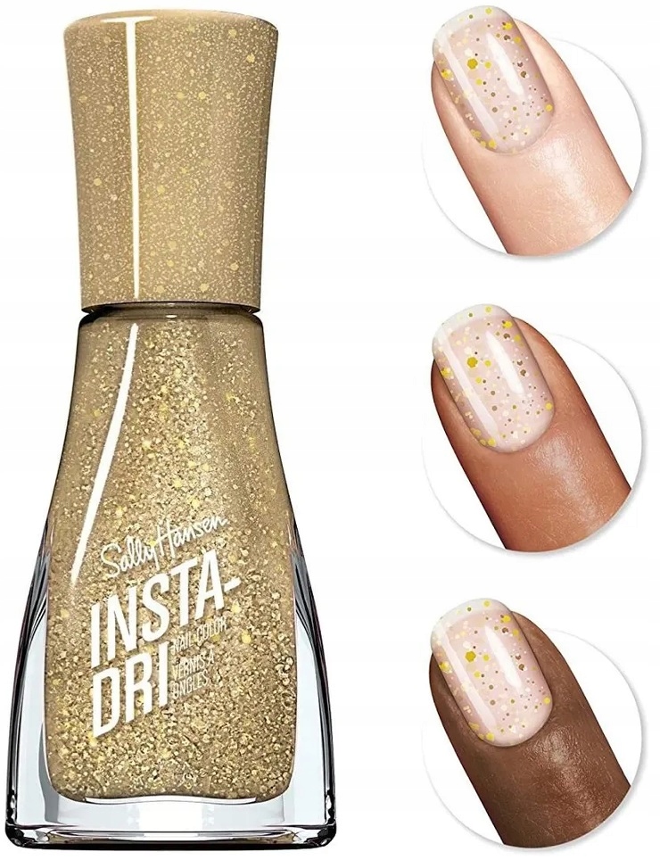 Sally Hansen Insta Dri Lakier Gold Play 555